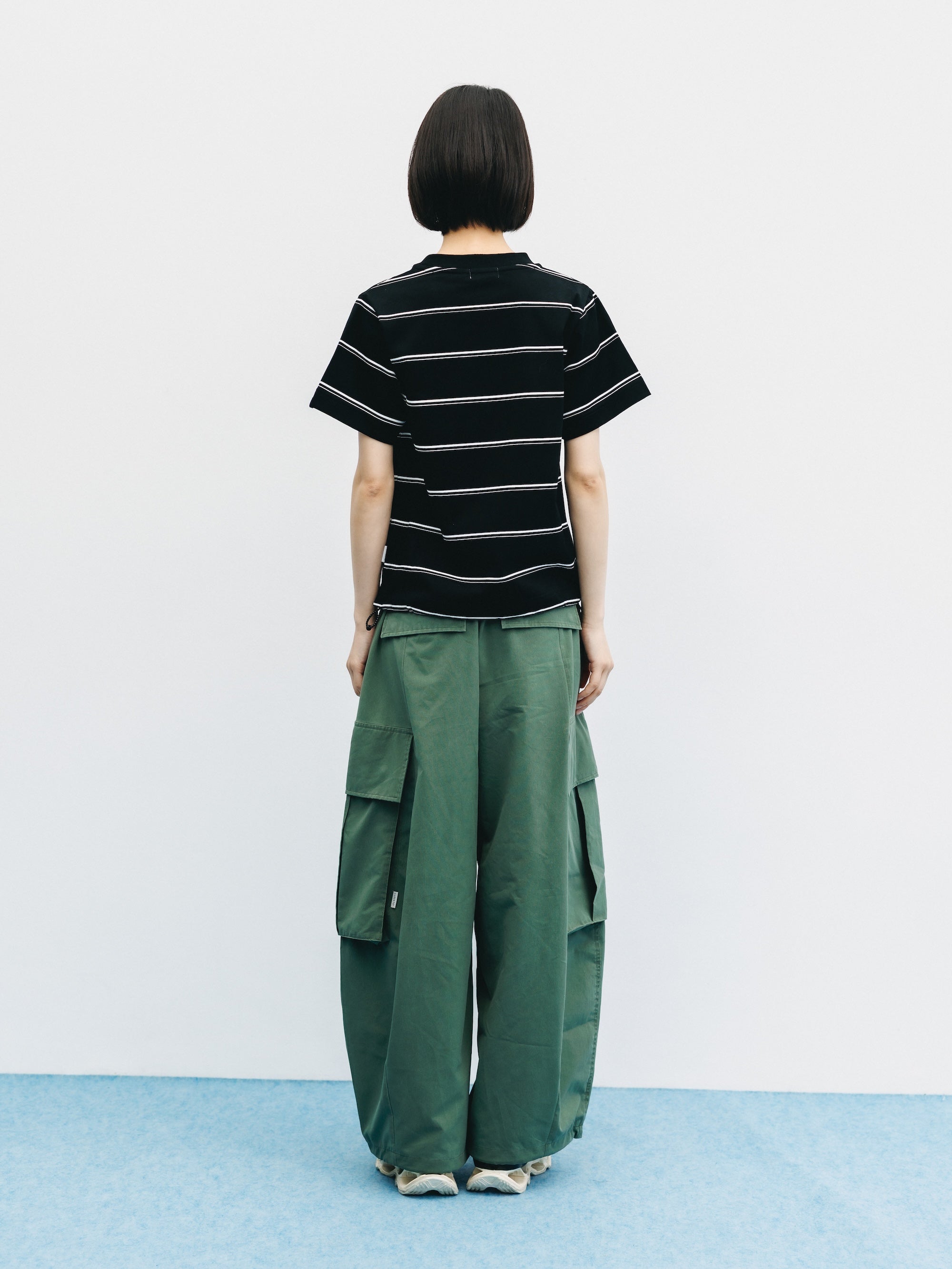 【5.20 WED 20:00- IN STOCK】VINTAGE EFFECT COOLDOTS® CITY MEGA POCKET BALLOON CARGO PANTS(OLIVE)