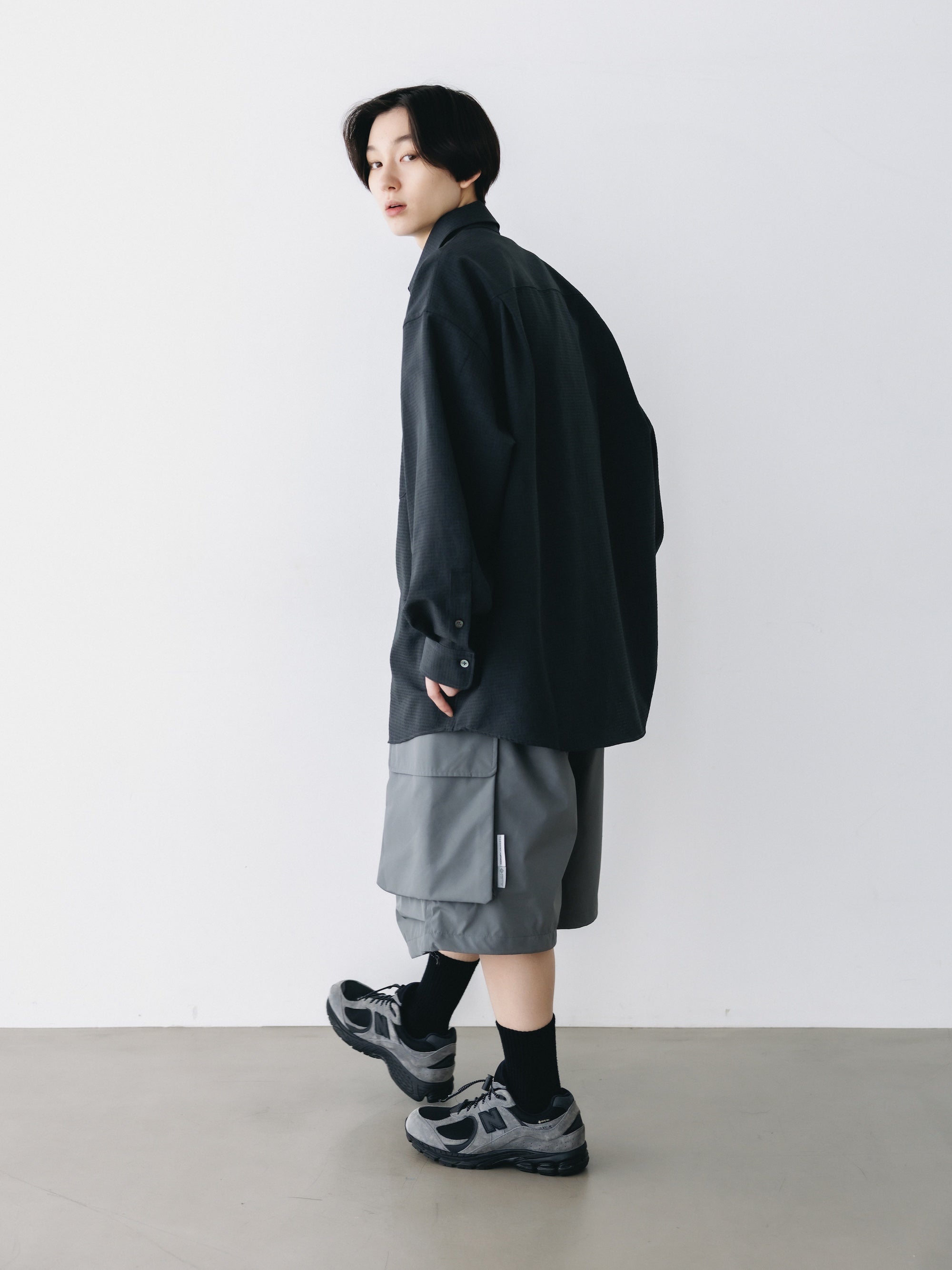 【4.29 WED 20:00-IN STOCK】SHADOW GINGHAM CHECK EVERYDAY L/S SHIRT (CHARCOAL)