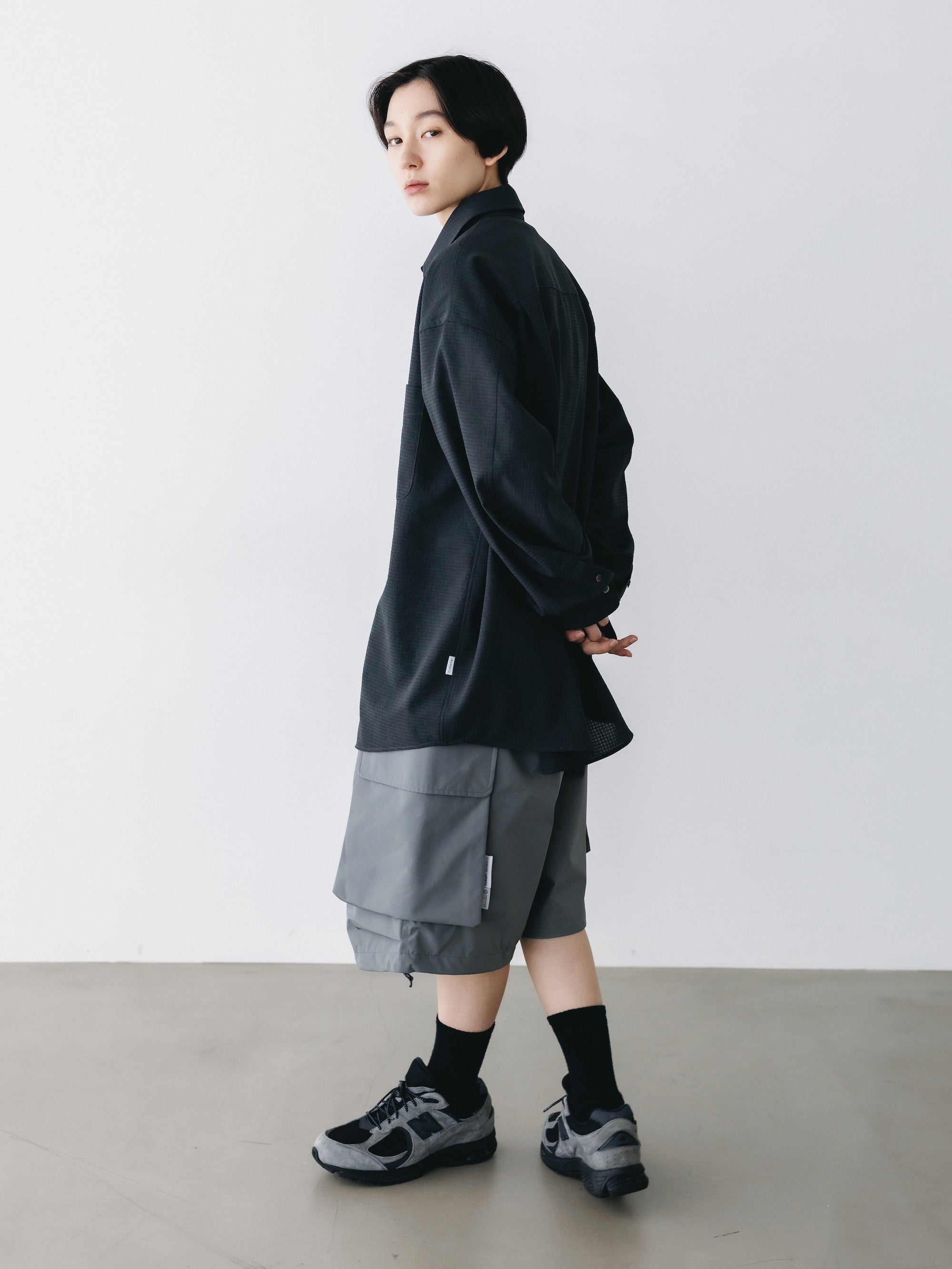 【4.29 WED 20:00-IN STOCK】SHADOW GINGHAM CHECK EVERYDAY L/S SHIRT (CHARCOAL)