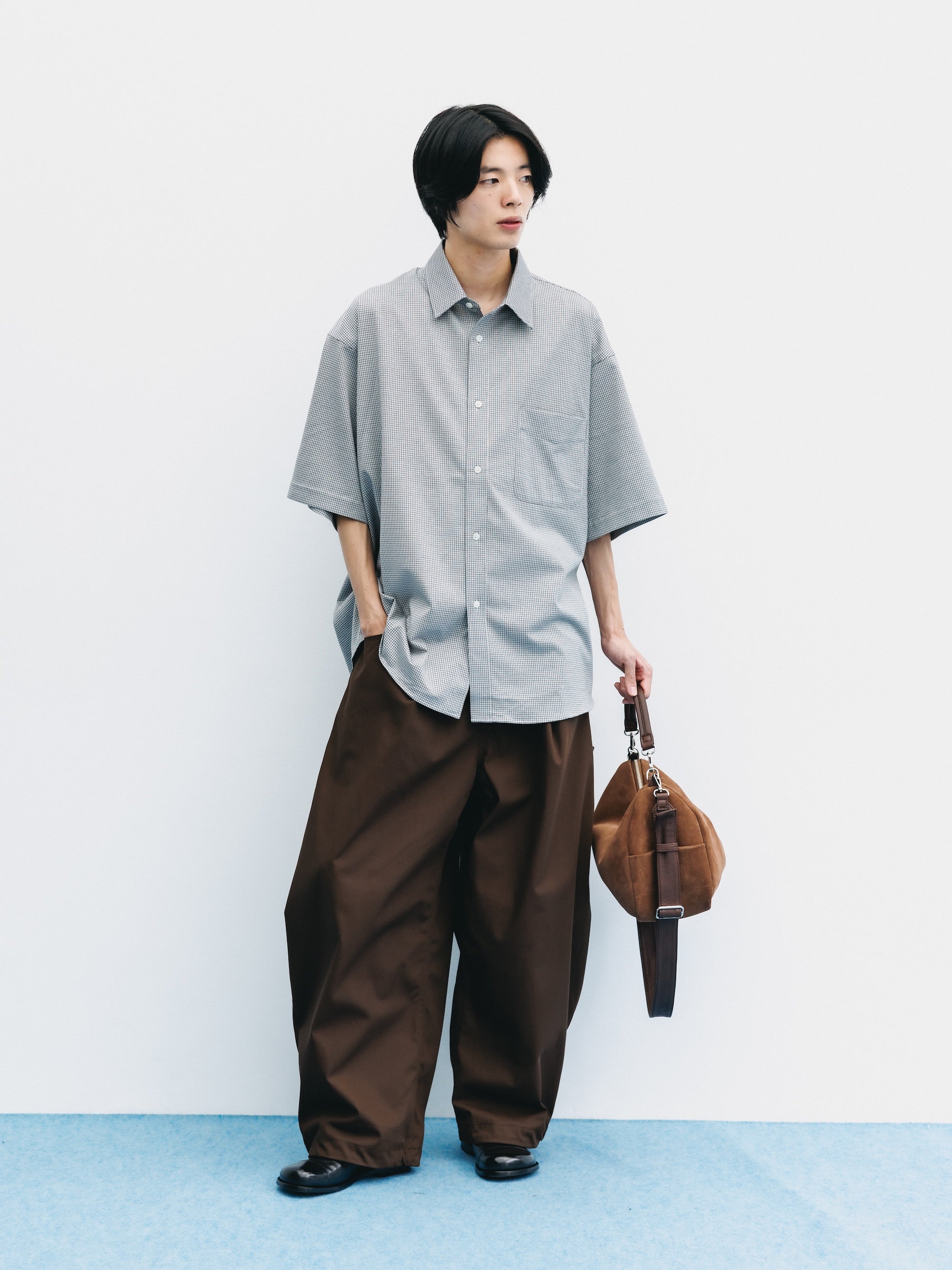 T/C GABARDINE CITY MASSIVE UTILITY PANTS (BROWN)