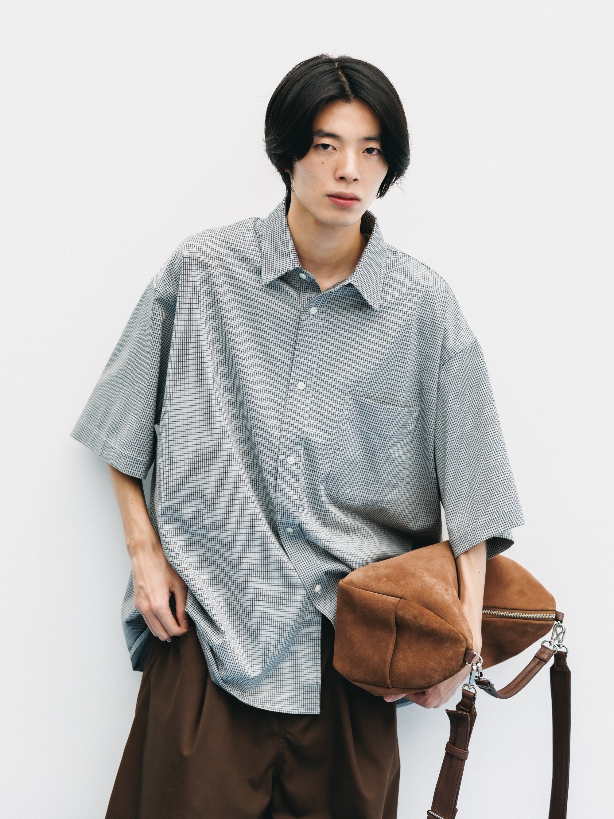 SUEDE DAYOFF BAG (BROWN)