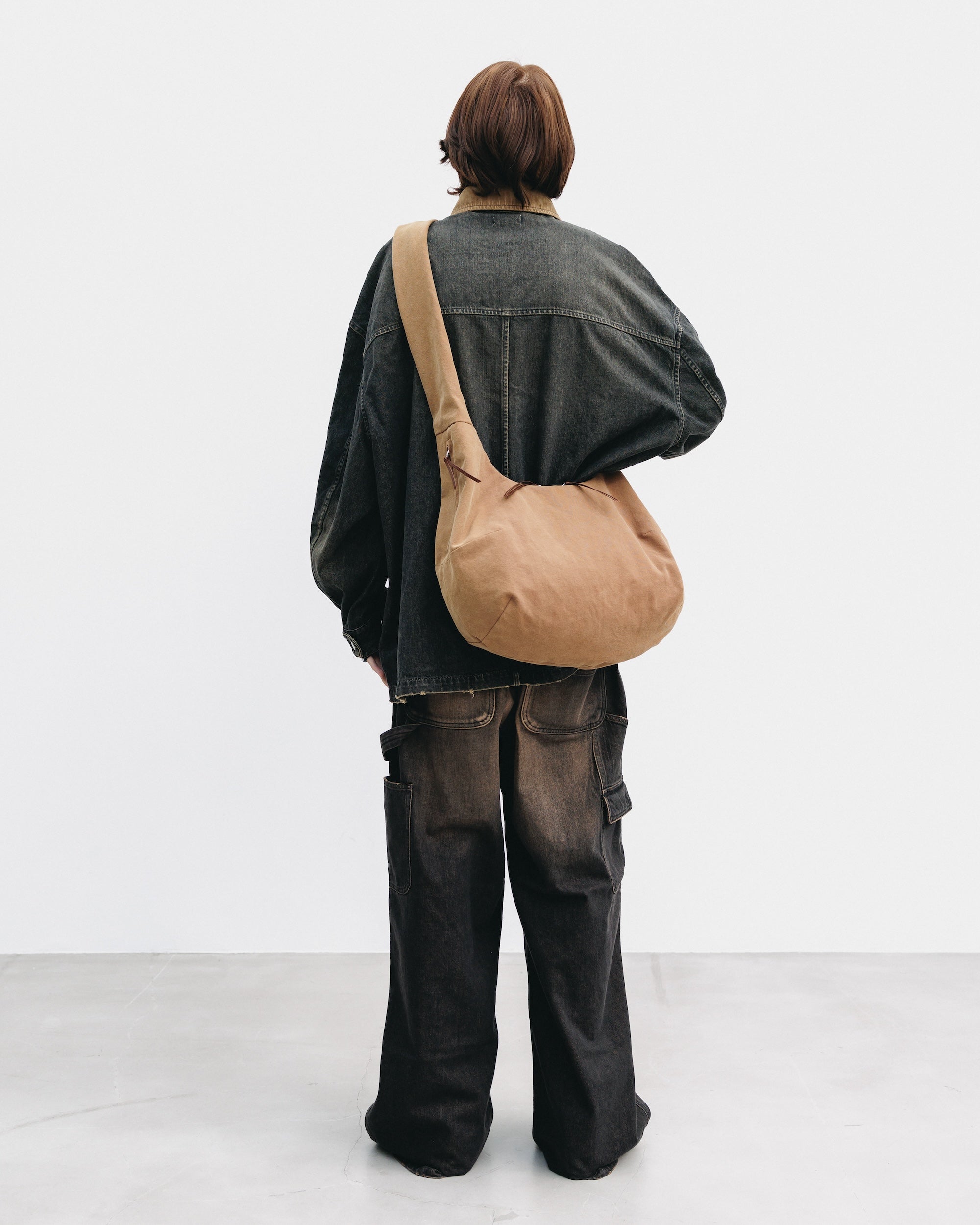 VINTAGE DYED SYSTEM BAG (M) (BROWN)