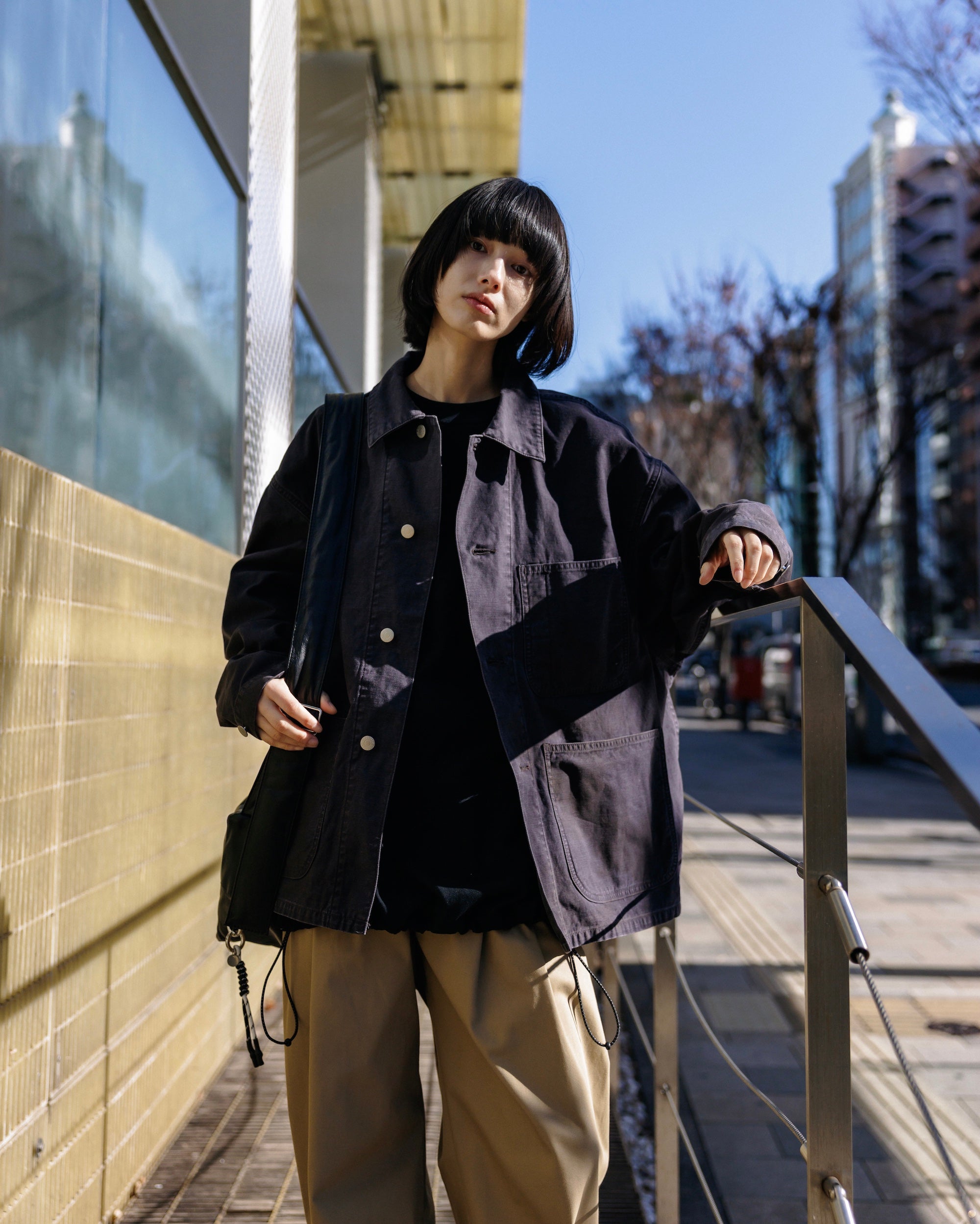 CLESSTE VINTAGE EFFECT P-41 JACKET クレスト VINTAGE EFFECT P-41 JACKET (BLACK)