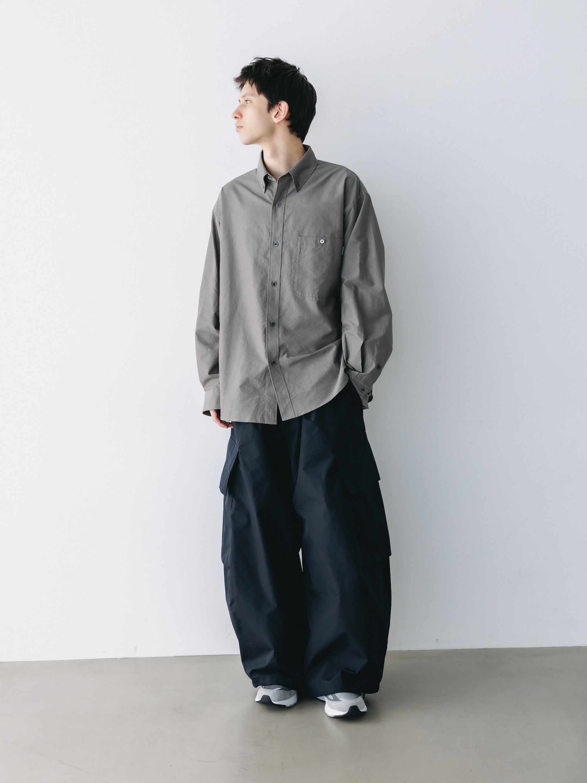VENTILATION L/S B.D.SHIRT (KHAKI)