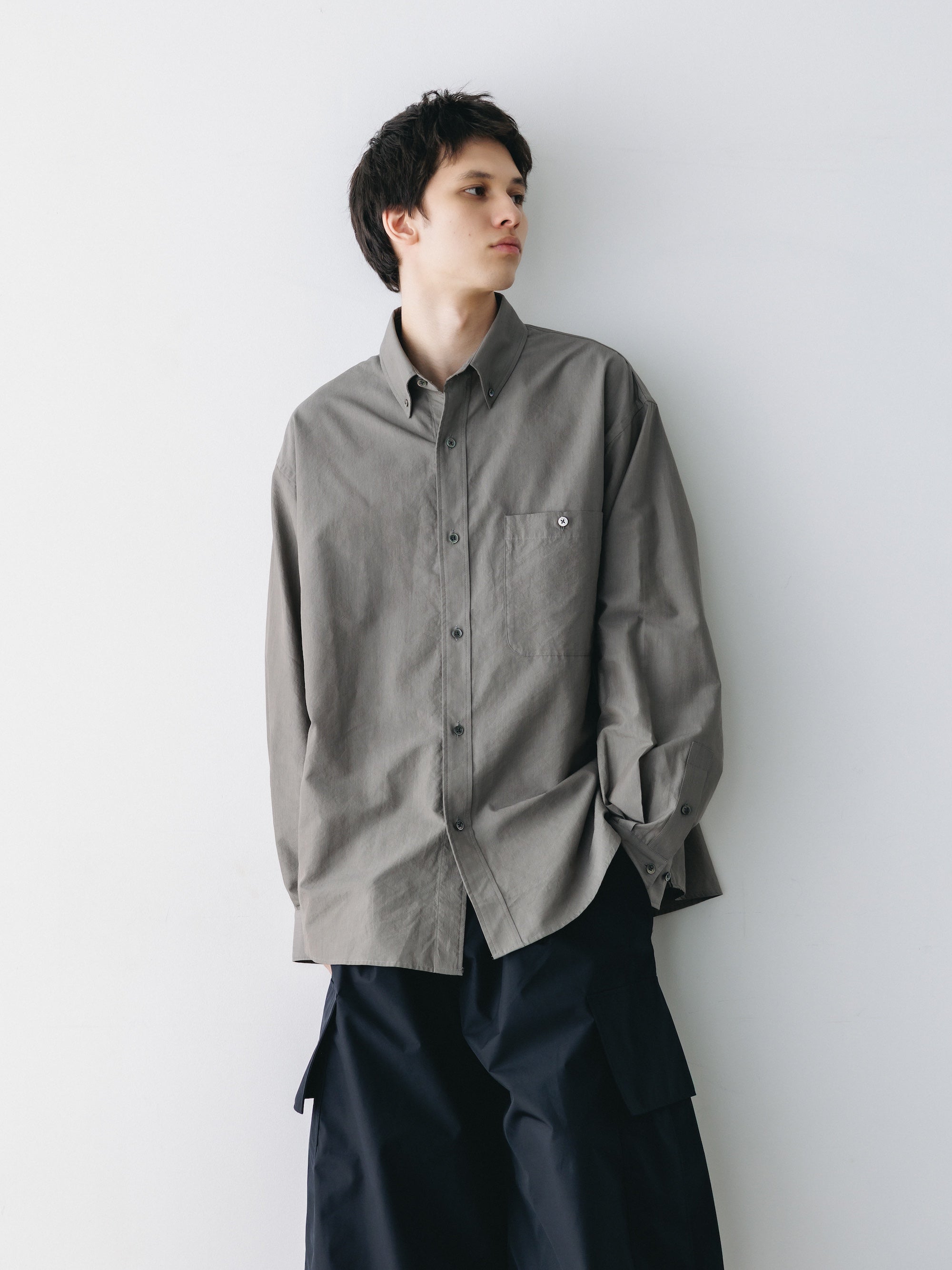 VENTILATION L/S B.D.SHIRT (KHAKI)