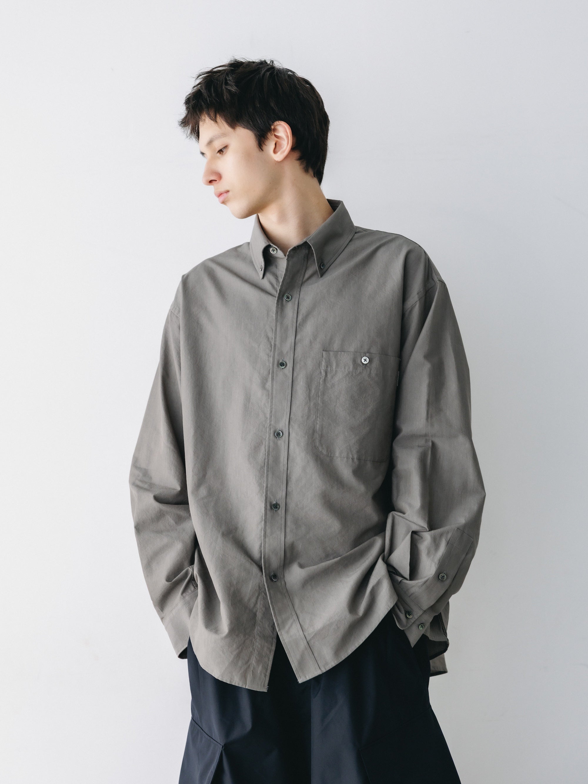 VENTILATION L/S B.D.SHIRT (KHAKI)