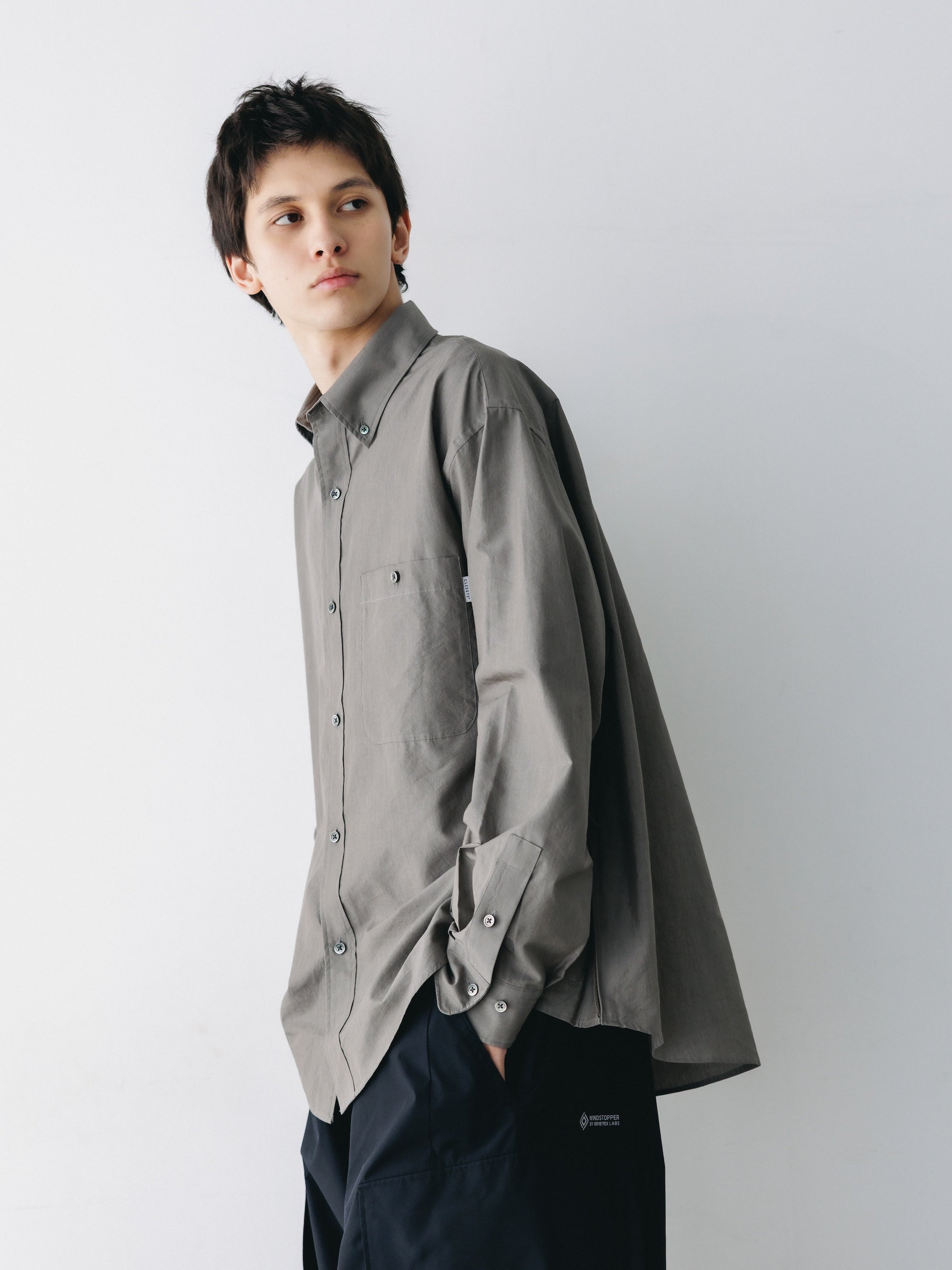 VENTILATION L/S B.D.SHIRT (KHAKI)