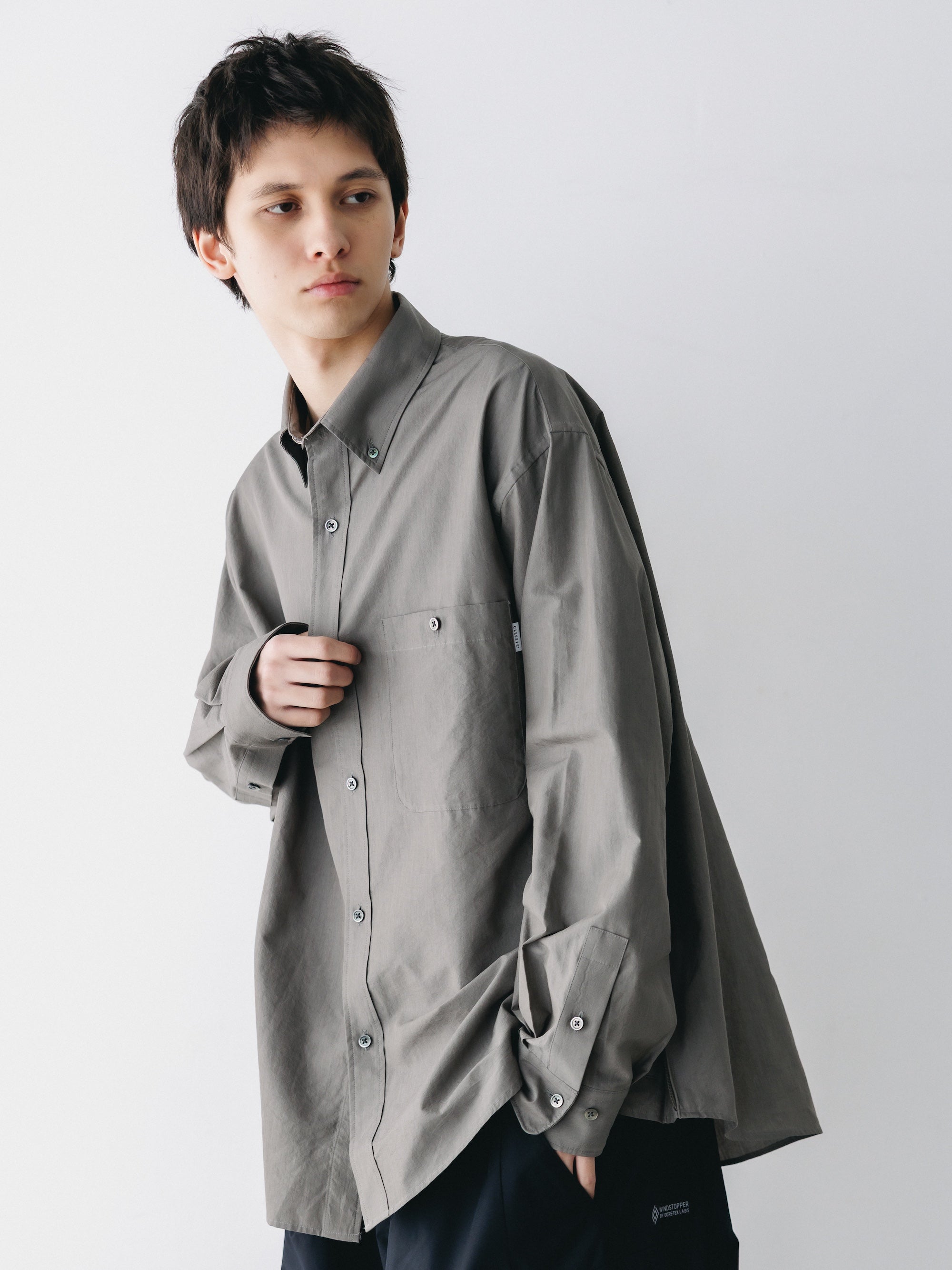 VENTILATION L/S B.D.SHIRT (KHAKI)