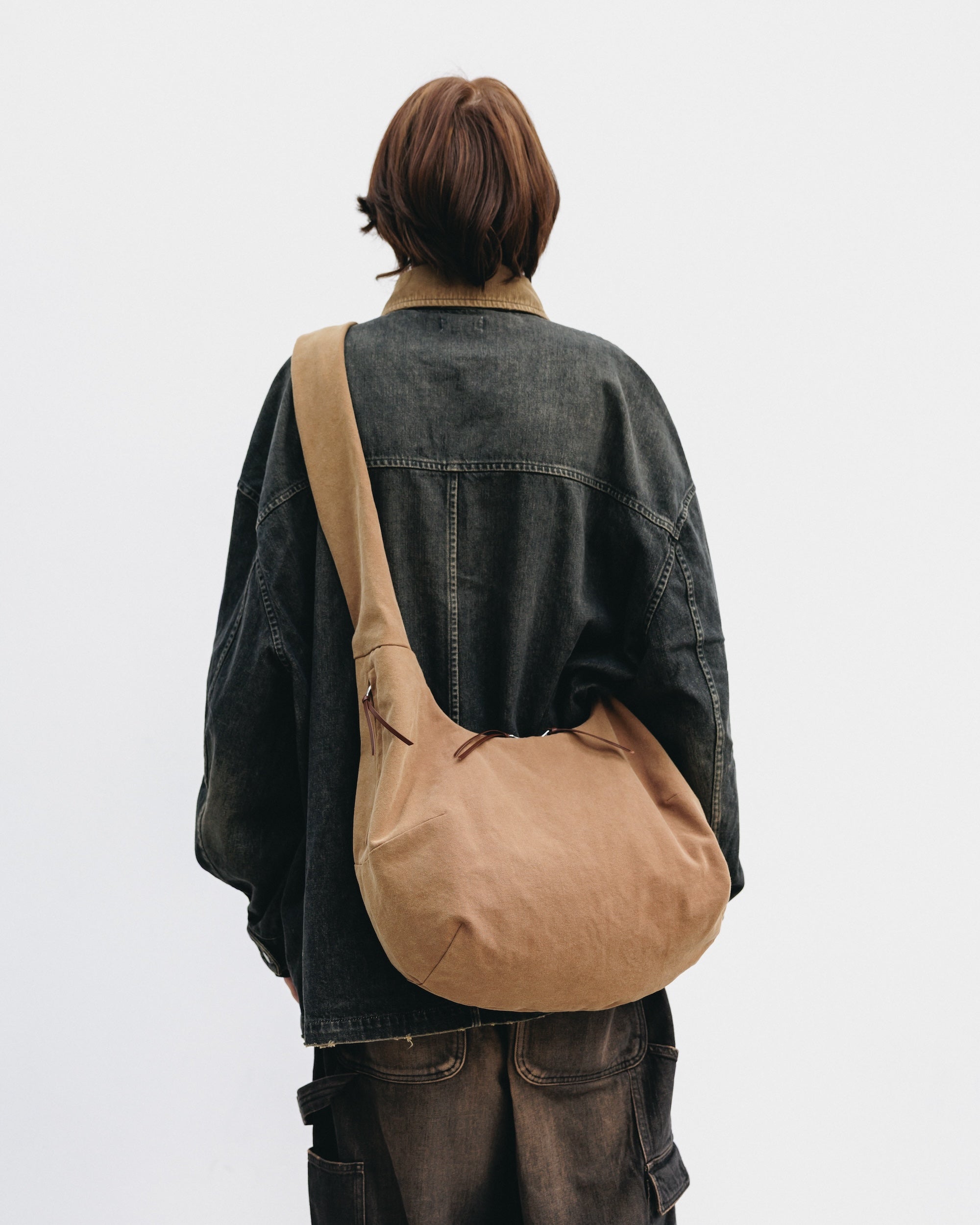 VINTAGE DYED SYSTEM BAG (M) (BROWN)
