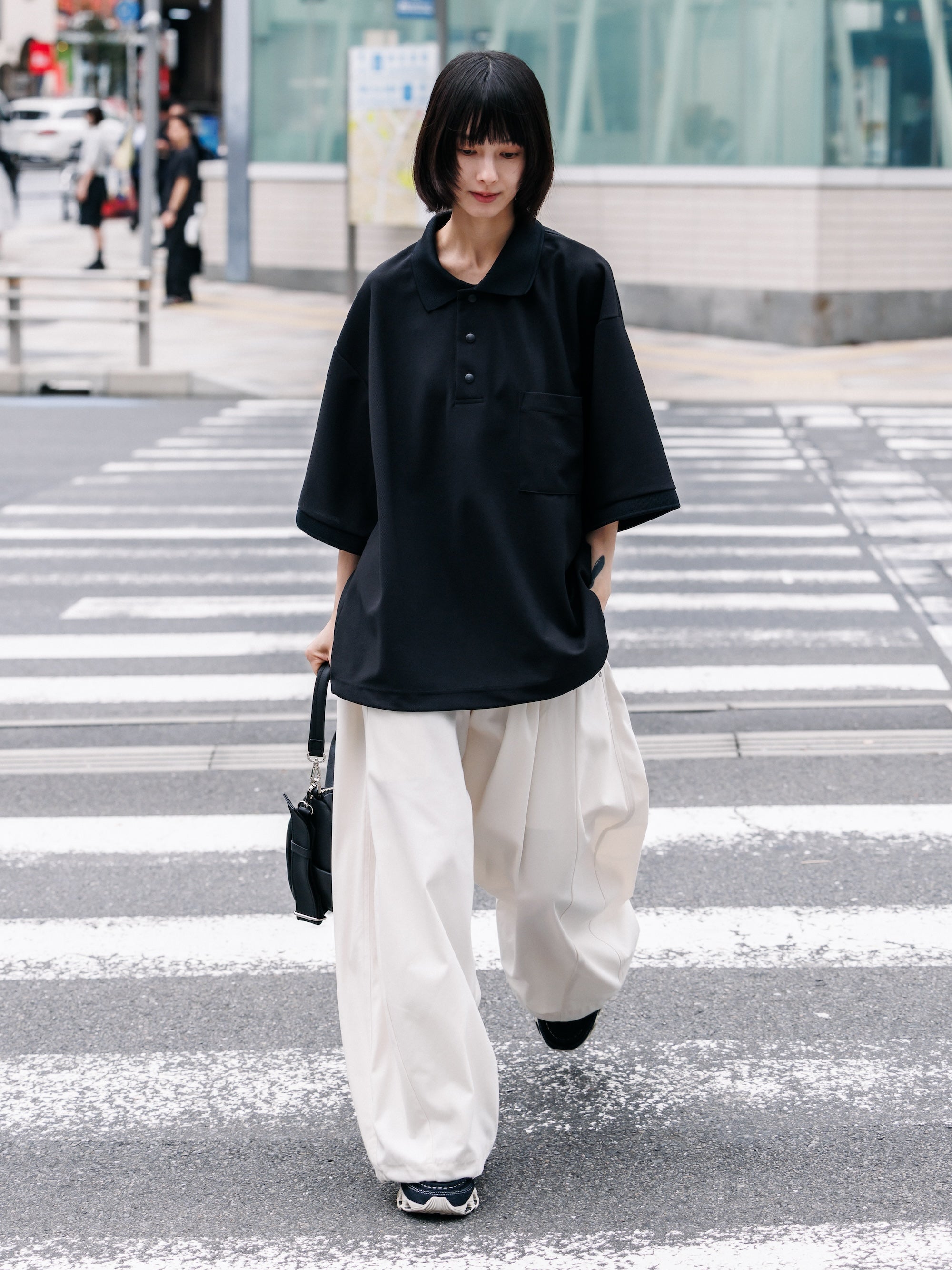 【7.11 SAT 20:00- IN STOCK】ACTIVE CITY S/S POLO SHIRT (BLACK)