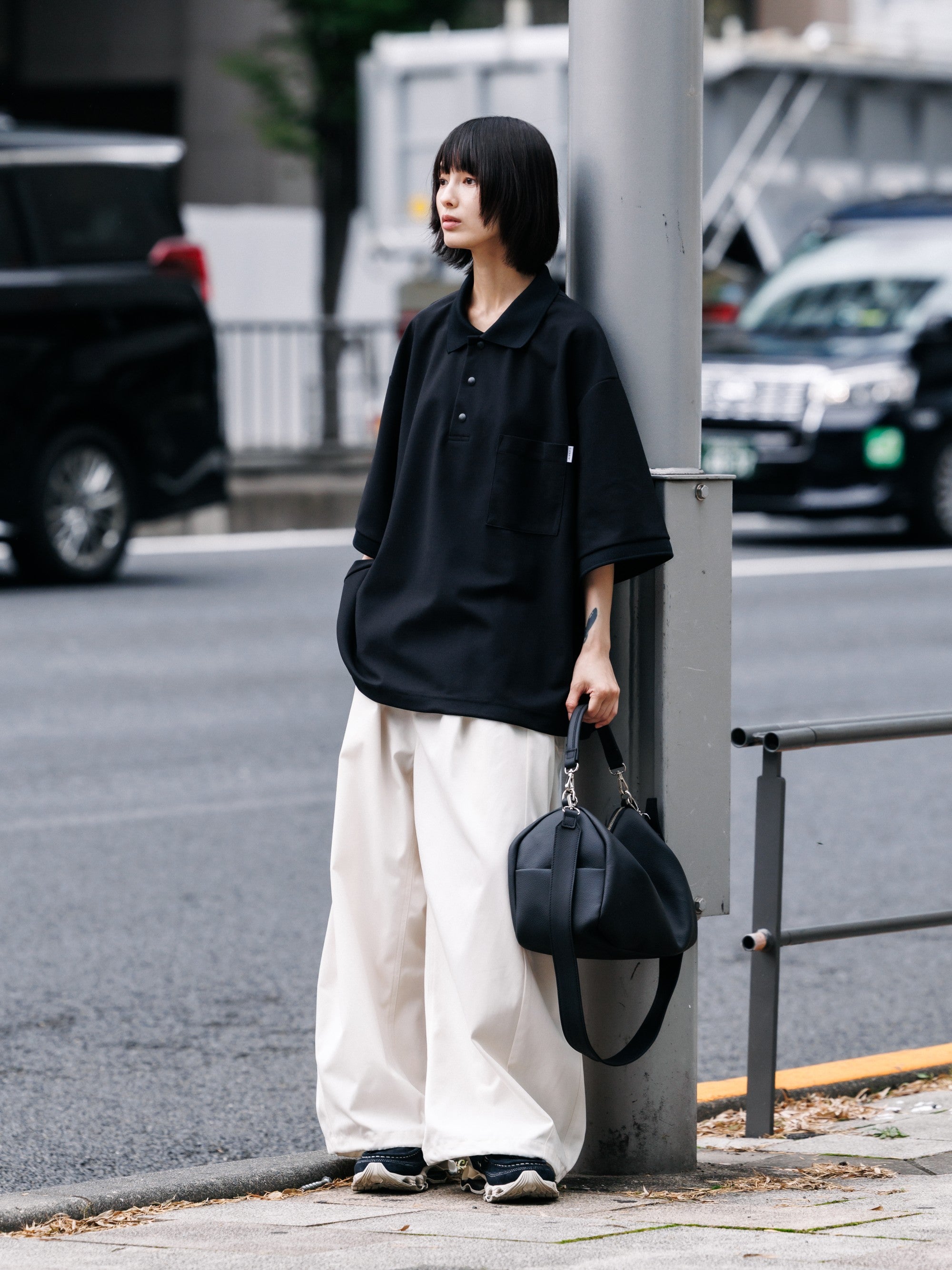 【8.15 SAT 20:00- IN STOCK】GRAIN LEATHER DAYOFF BAG (BLACK)