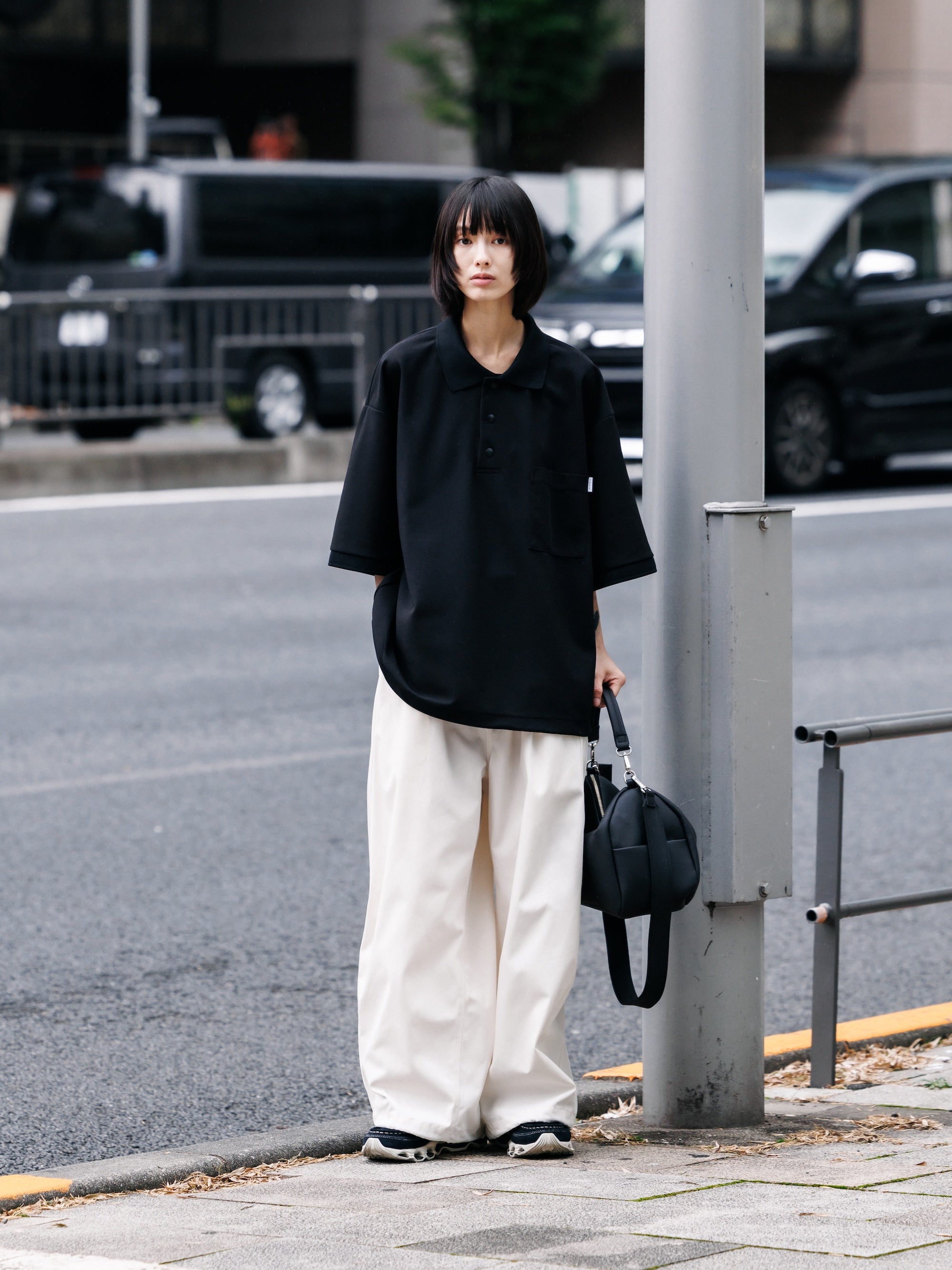 【7.11 SAT 20:00- IN STOCK】T/C GABARDINE CITY WIDE PANTS (IVORY)