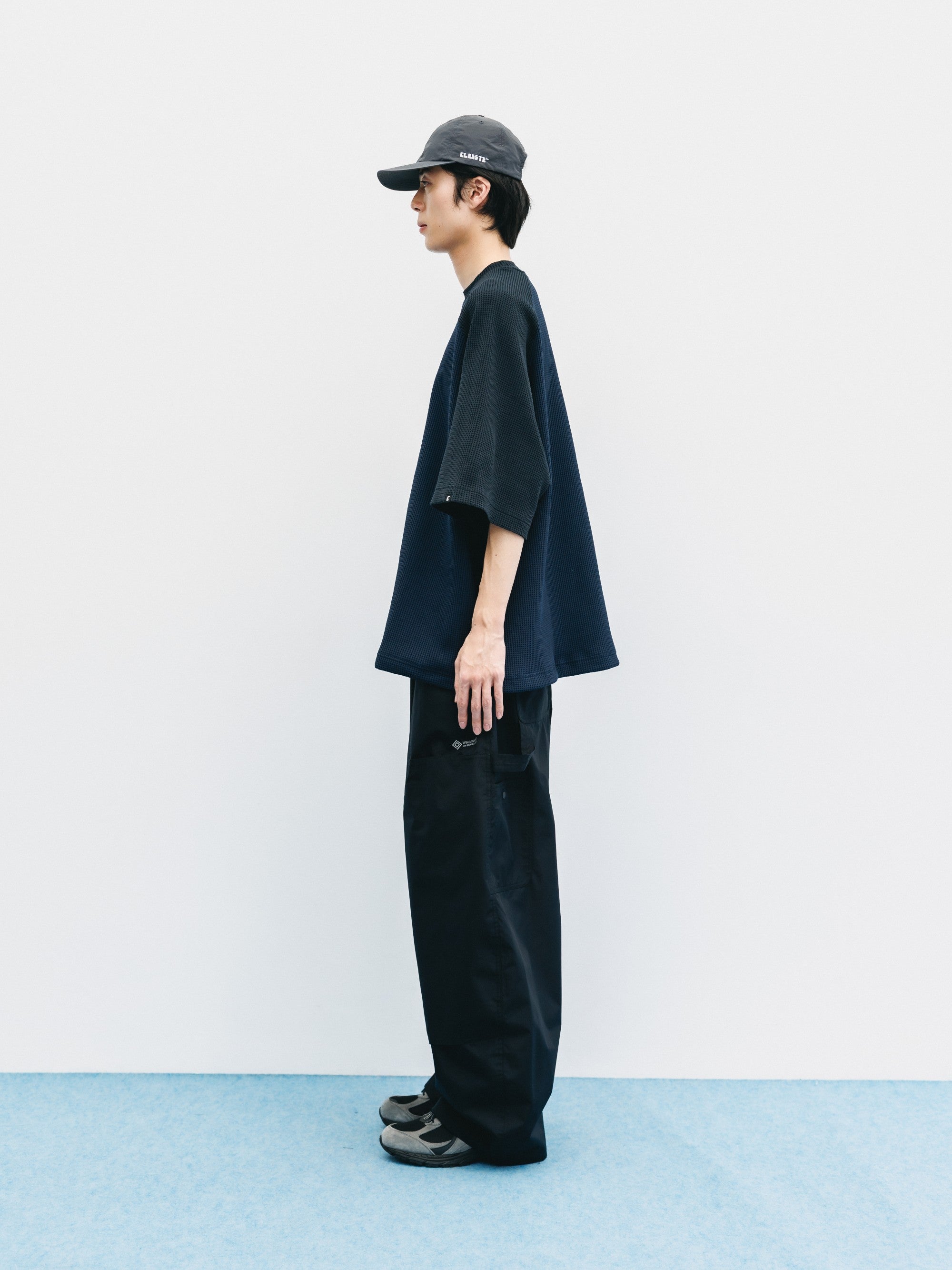 【6.3 WED 20:00- IN STOCK】CITY LIGHT THERMAL RAGLAN S/S T-SHIRT WITH DRAWSTRINGS (NAVY×BLACK)