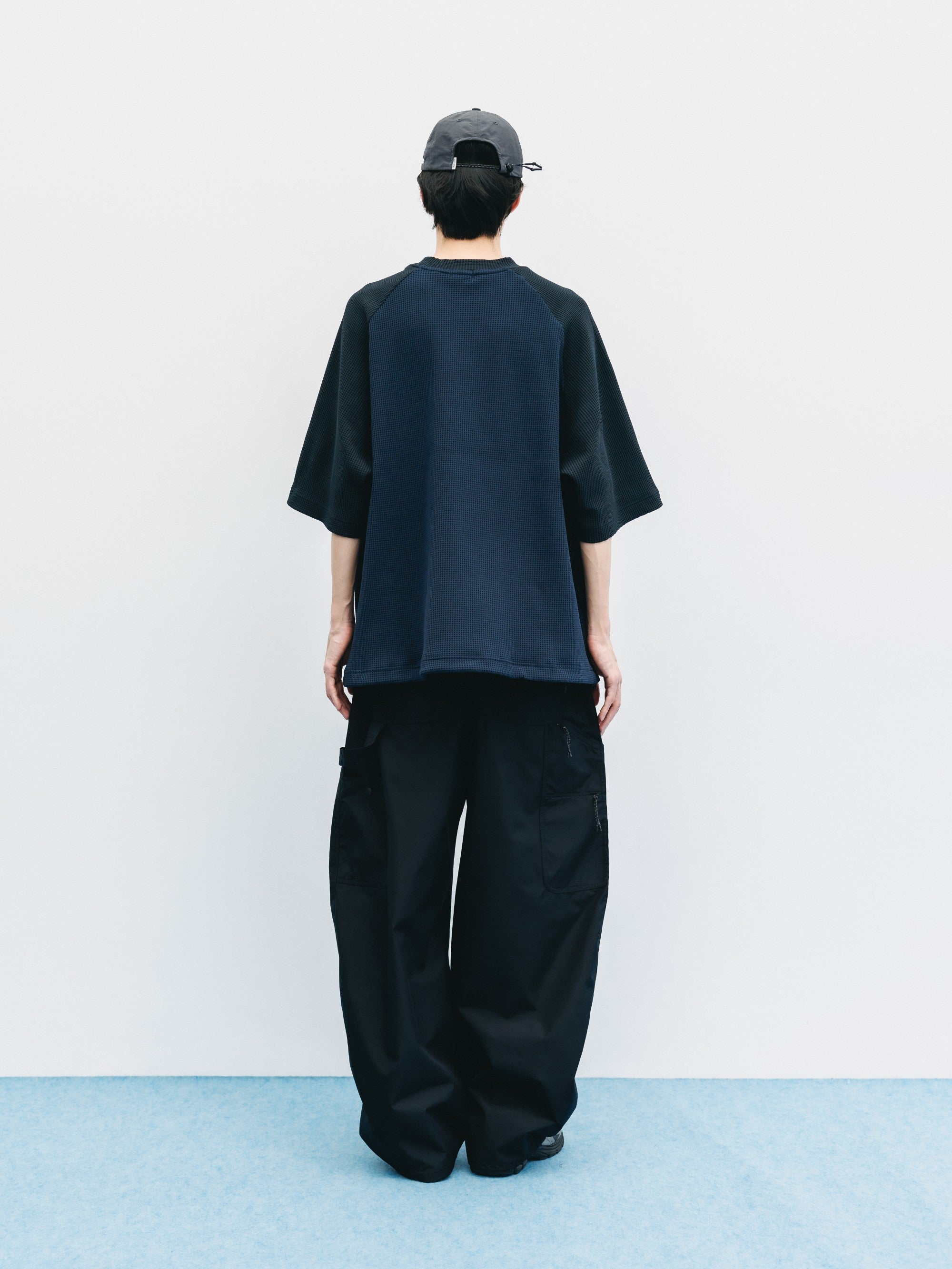 【6.3 WED 20:00- IN STOCK】CITY LIGHT THERMAL RAGLAN S/S T-SHIRT WITH DRAWSTRINGS (NAVY×BLACK)