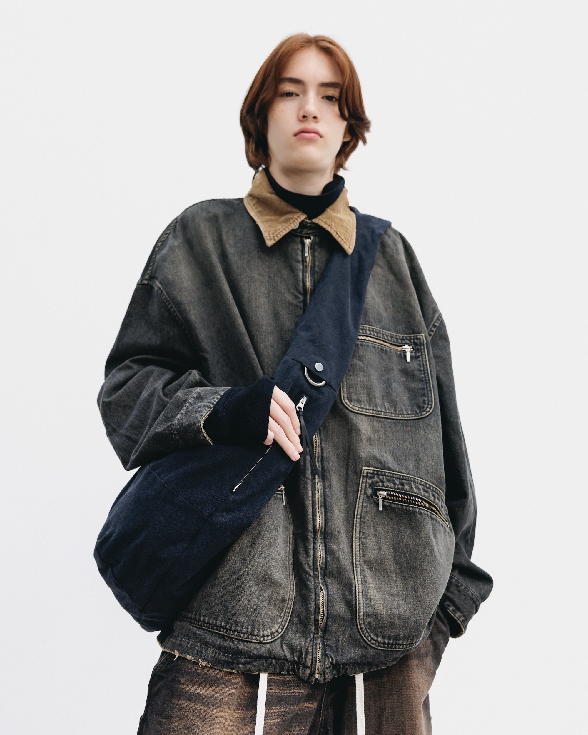 ジャケット・アウター CLESSTE SELVEDGE DENIM JACKET&PANTS VINTAGE DYED SELVEDGE DENIM URBAN JACKET (VINTAGE BLACK)