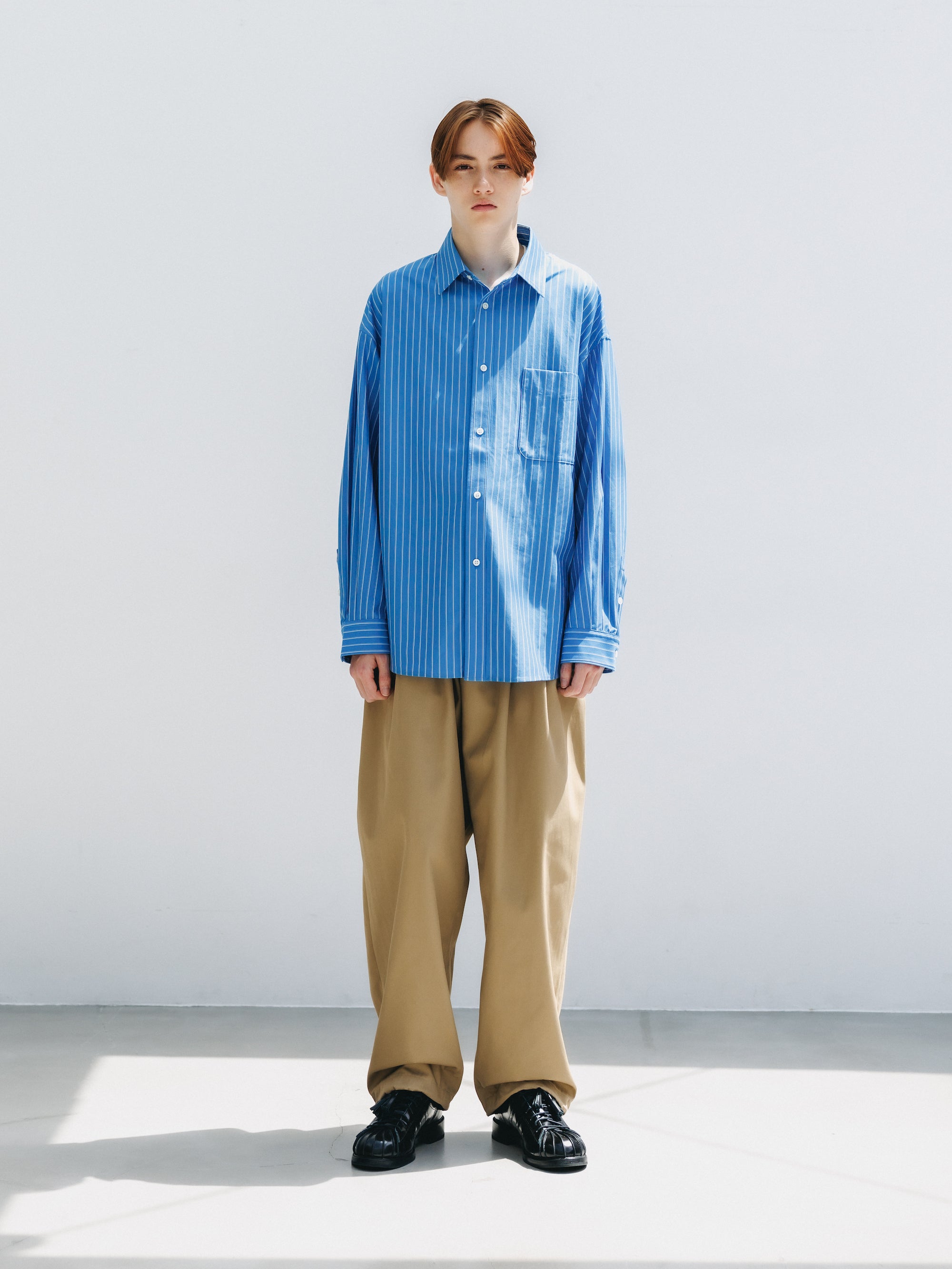 5.6 WED 20:00- IN STOCK】THICK/THIN STRIPE 46G KNIT EVERYDAY L/S SHIRT