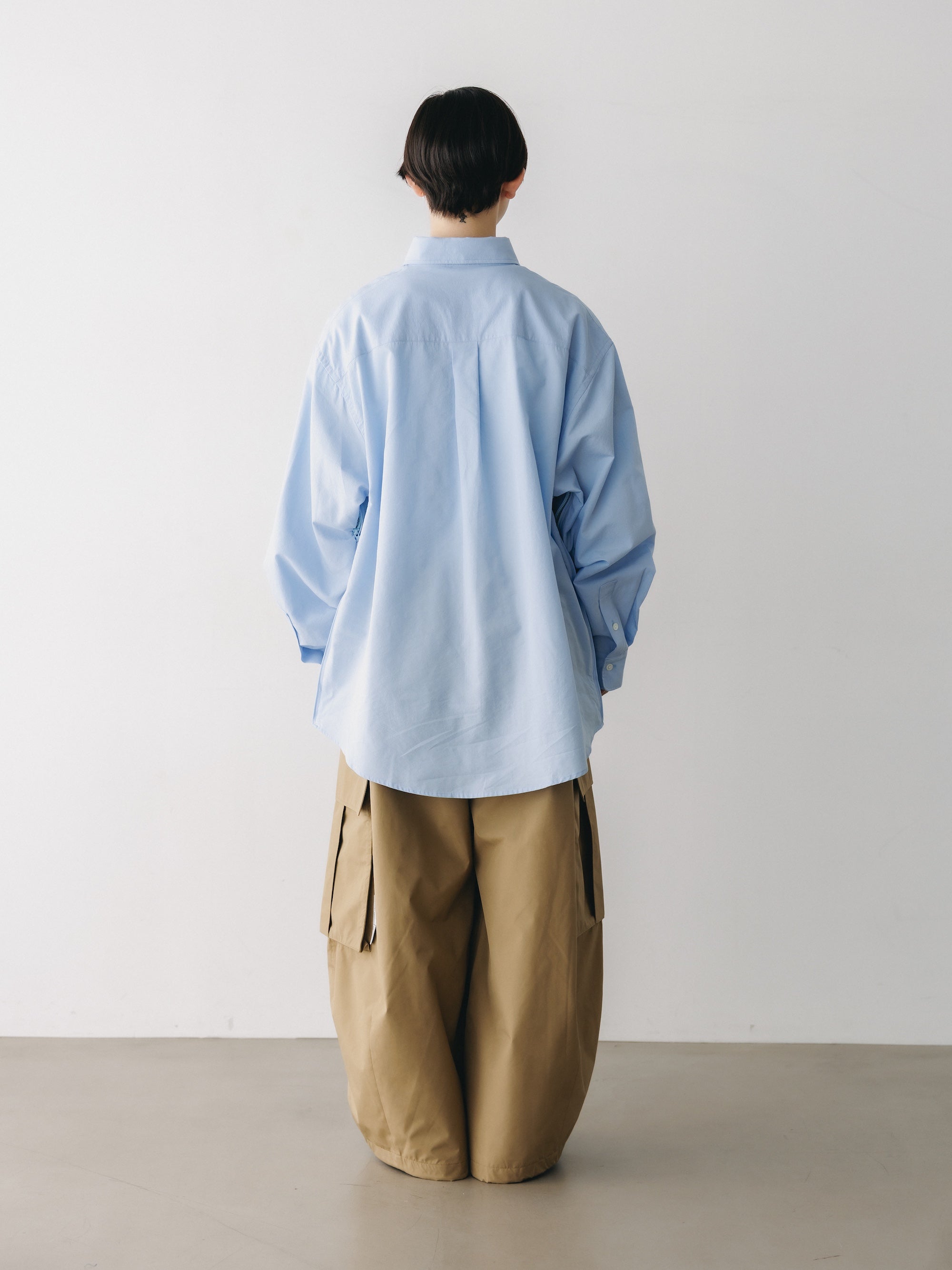 VENTILATION L/S B.D.SHIRT (SAX BLUE)