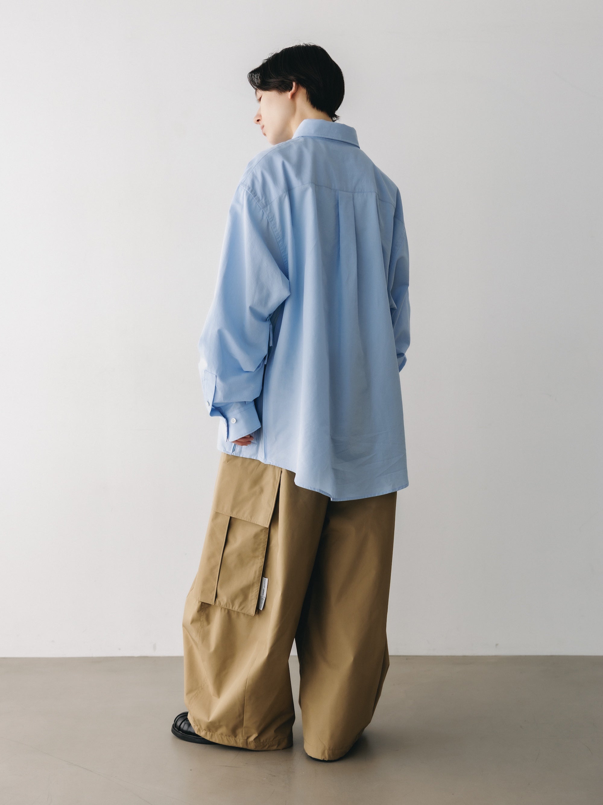 VENTILATION L/S B.D.SHIRT (SAX BLUE)