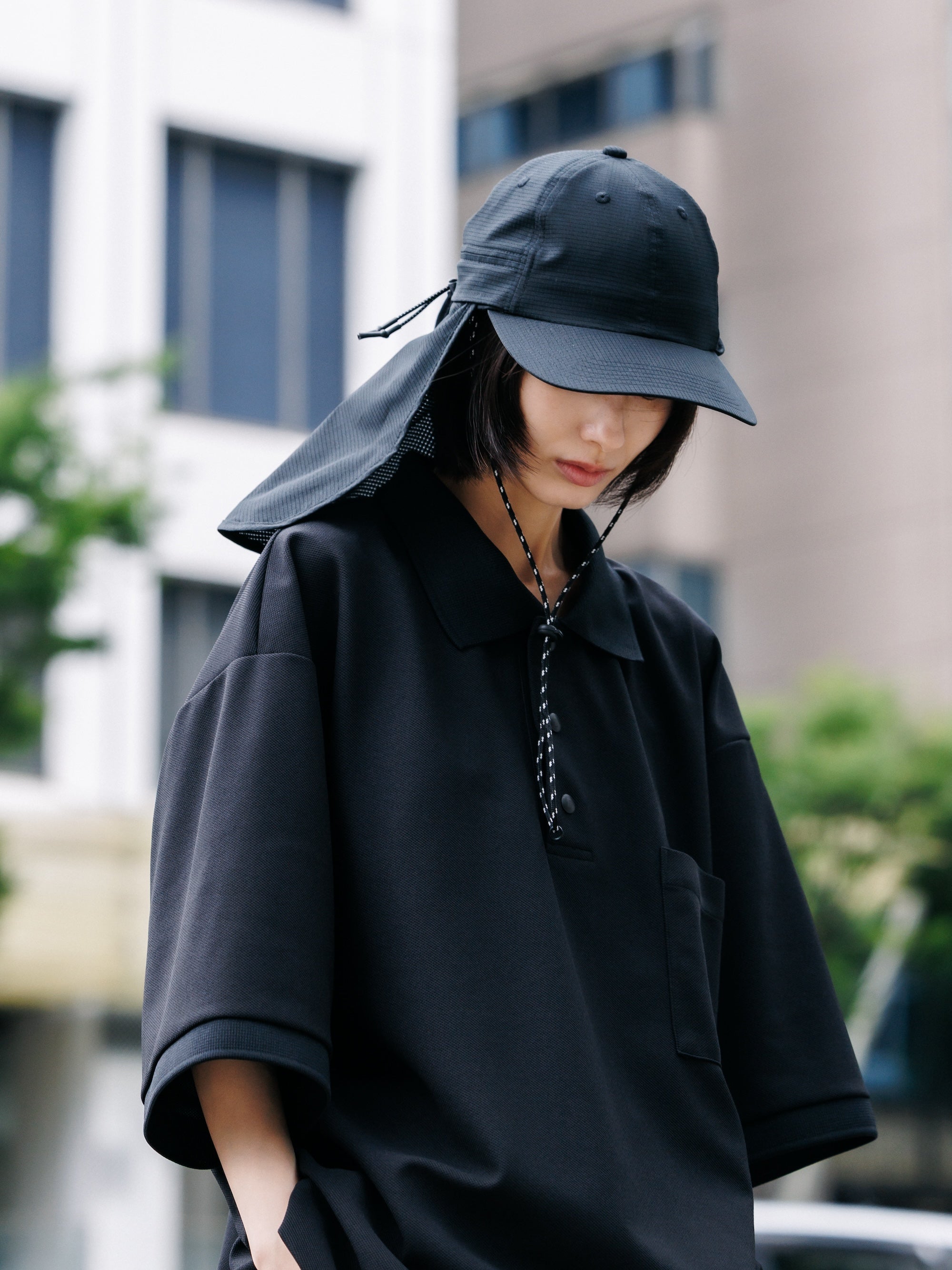 7.11 SAT 20:00- IN STOCK】ACTIVE CITY SUNSHADE CAP (BLACK)