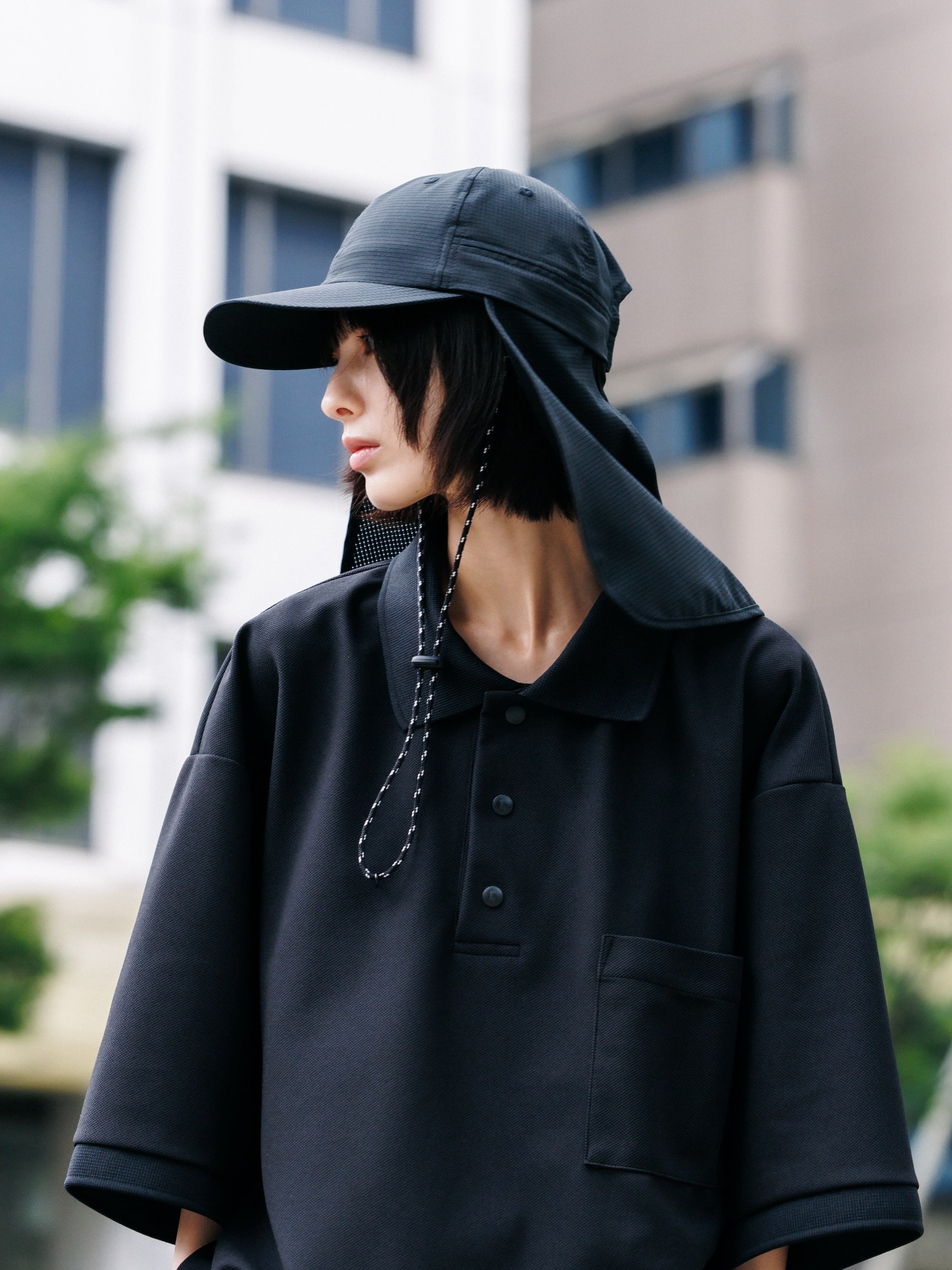 【7.11 SAT 20:00- IN STOCK】ACTIVE CITY SUNSHADE CAP (BLACK)