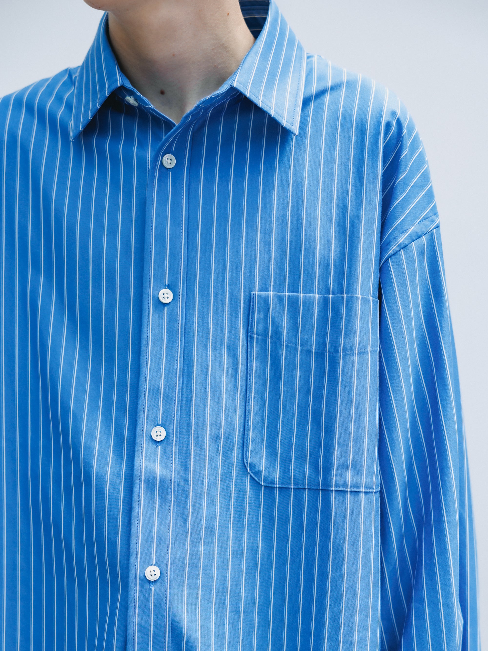 5.6 WED 20:00- IN STOCK】THICK/THIN STRIPE 46G KNIT EVERYDAY L/S SHIRT