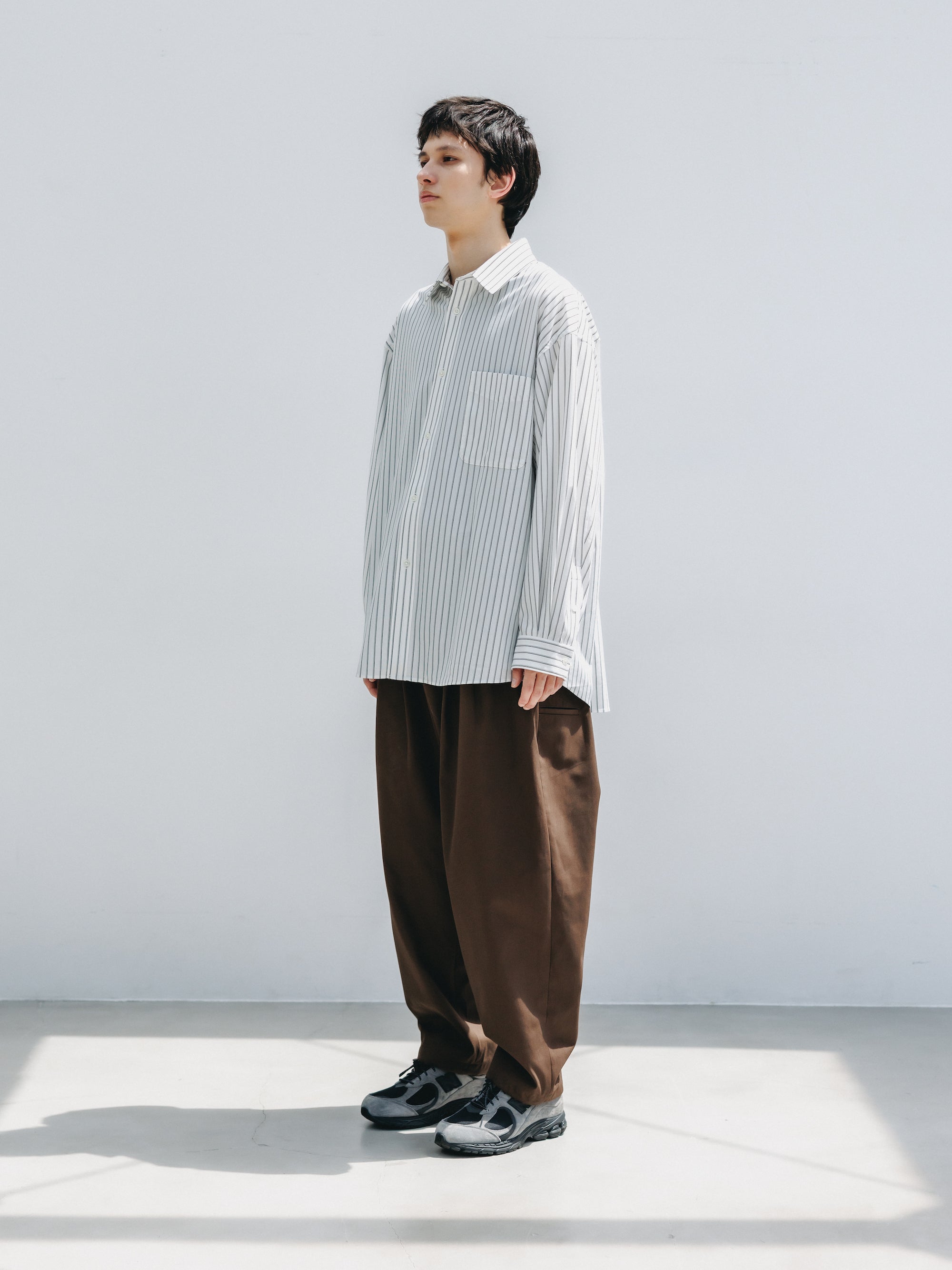 巨大的针织长/秒衬衫
