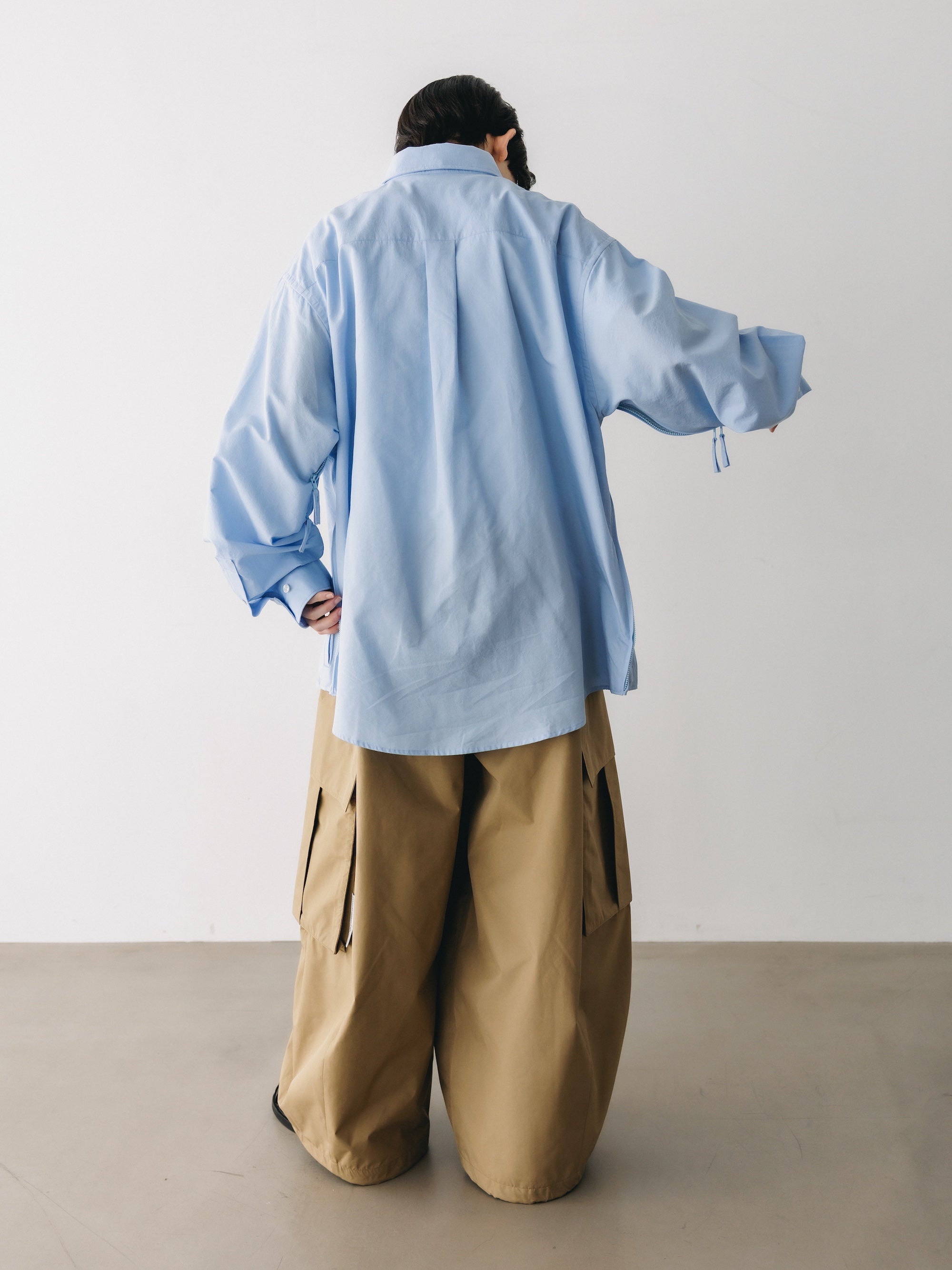VENTILATION L/S B.D.SHIRT (SAX BLUE)