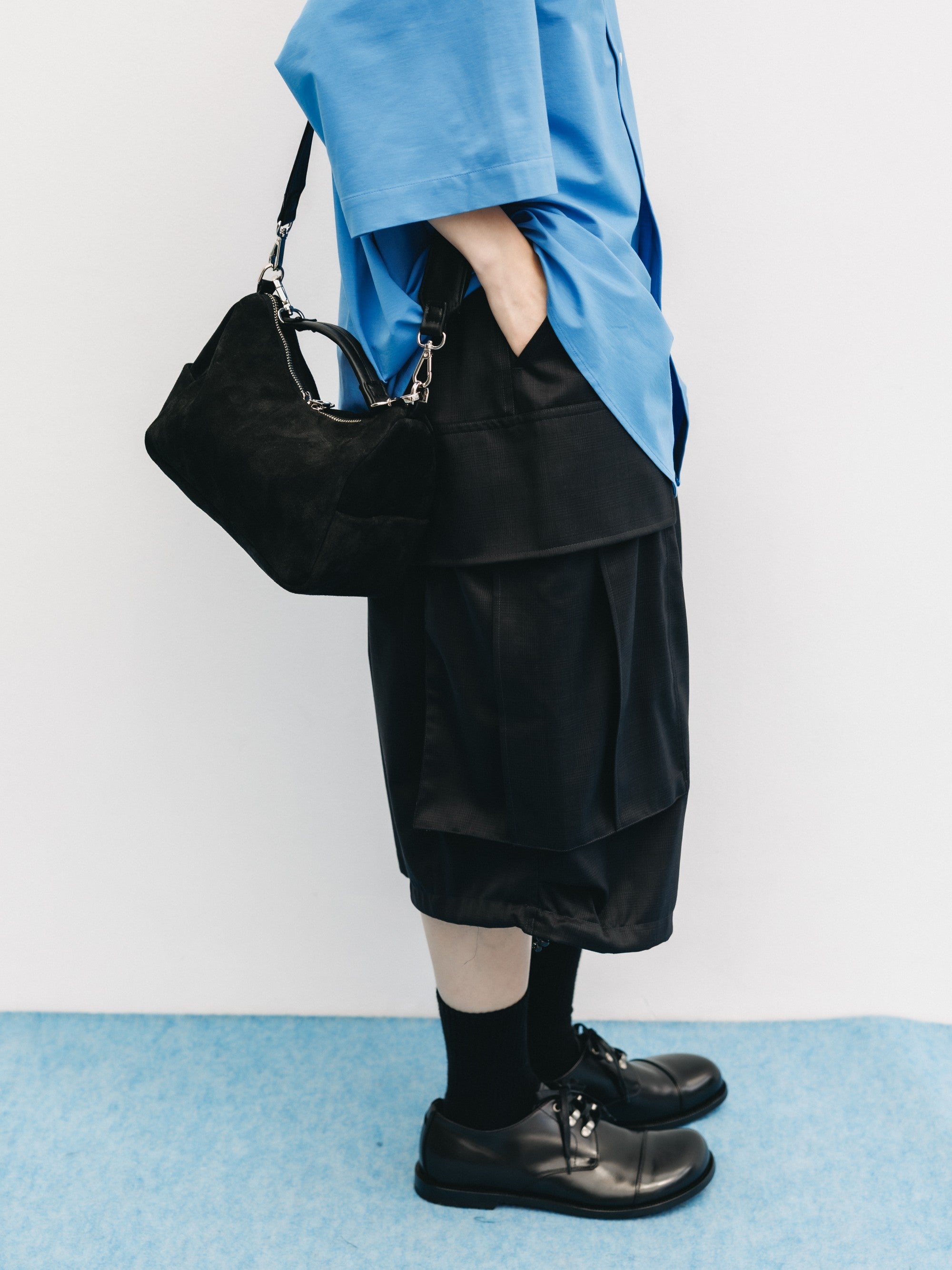 CLESSTE Suede Dayoff Bag Mini ブラック 5.27 WED 20:00- IN STOCK】SUEDE DAYOFF BAG MINI (BLACK)