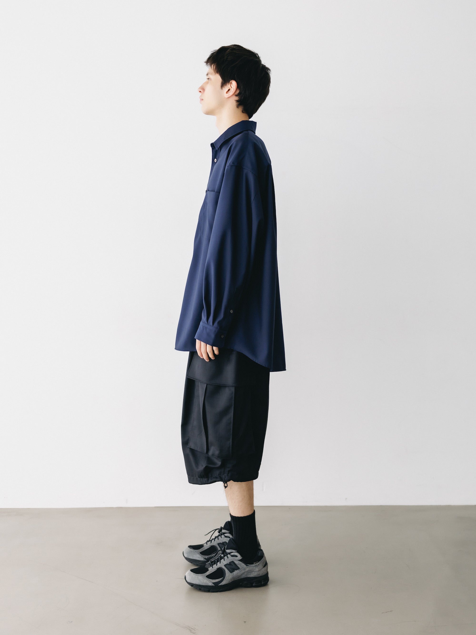 ACTIVE OXFORD EVERYDAY L/S SHIRT (NAVY)