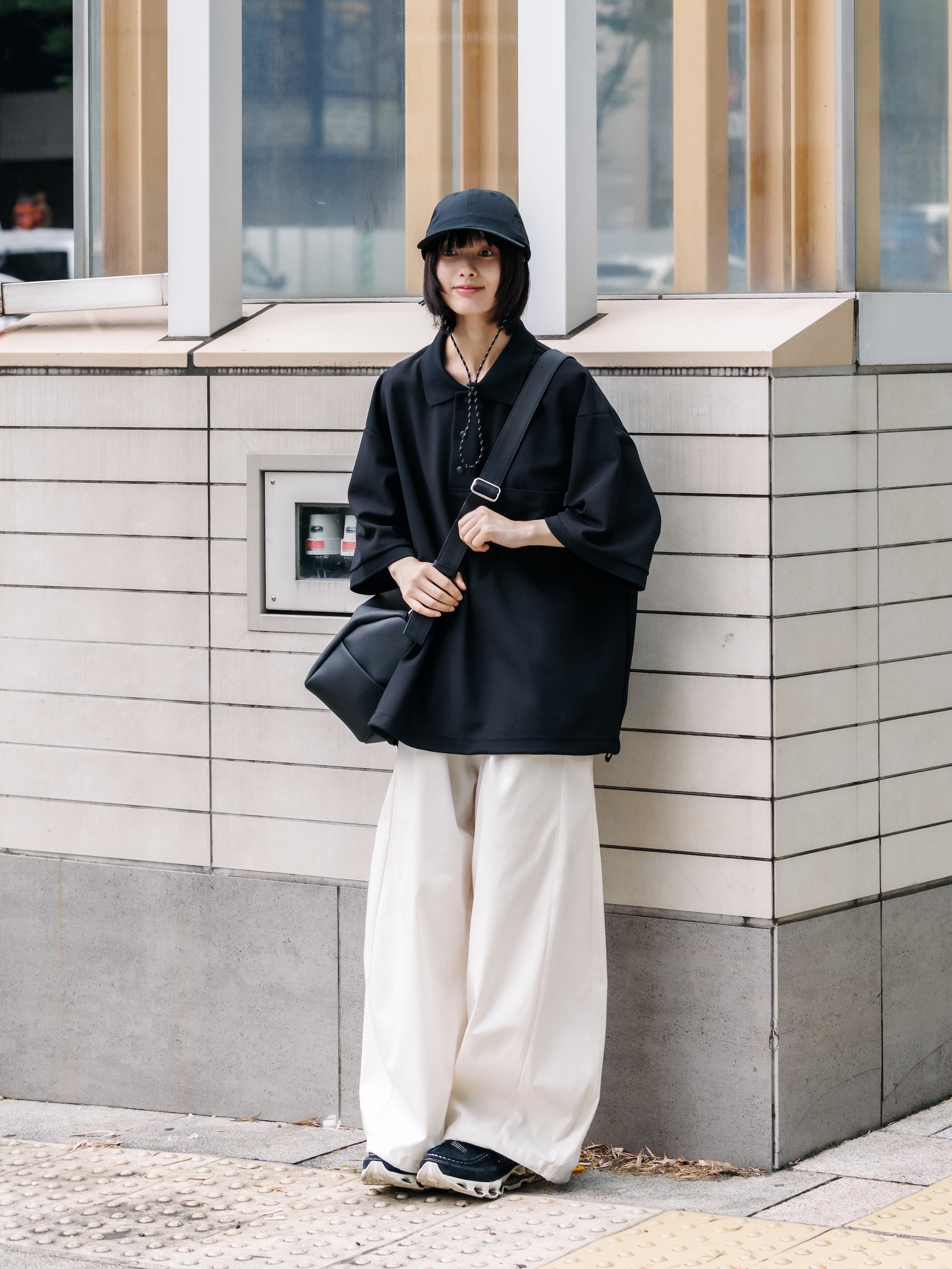 【7.11 SAT 20:00- IN STOCK】T/C GABARDINE CITY WIDE PANTS (IVORY)