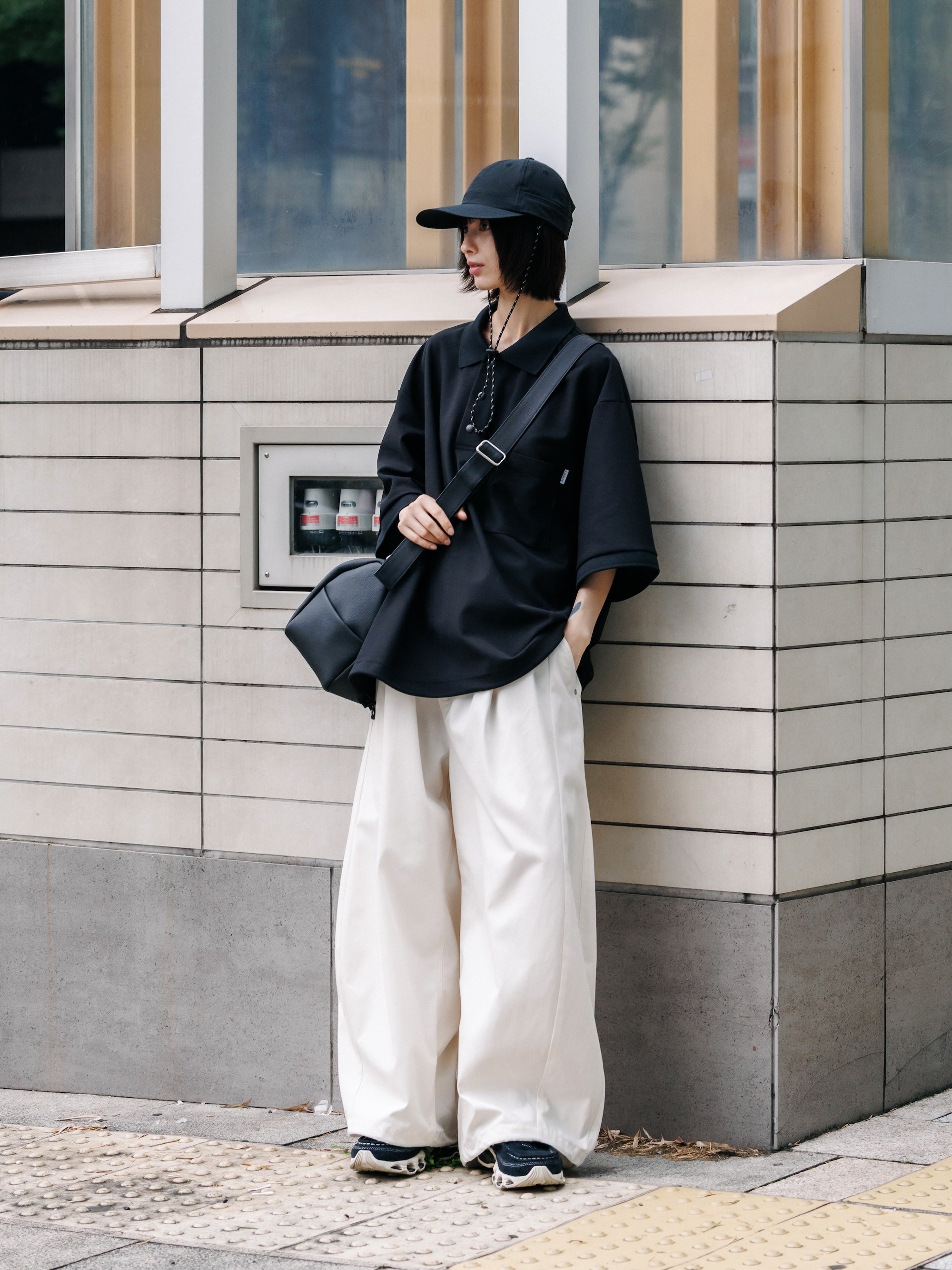 【7.11 SAT 20:00- IN STOCK】T/C GABARDINE CITY WIDE PANTS (IVORY)