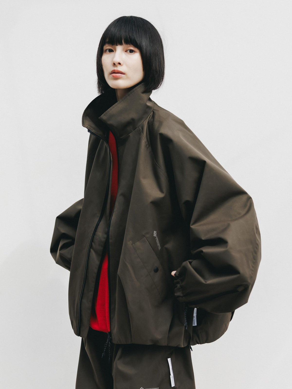 【10.17 SAT 20:00- IN STOCK】 +phenix WINDSTOPPER® by GORE-TEX LABS TWILL CITY STAND BALLOON UTILITY JACKET (URBAN BROWN)