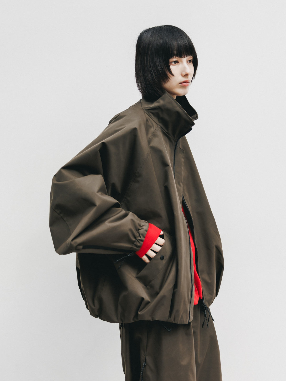 【10.17 SAT 20:00- IN STOCK】 +phenix WINDSTOPPER® by GORE-TEX LABS TWILL CITY STAND BALLOON UTILITY JACKET (URBAN BROWN)