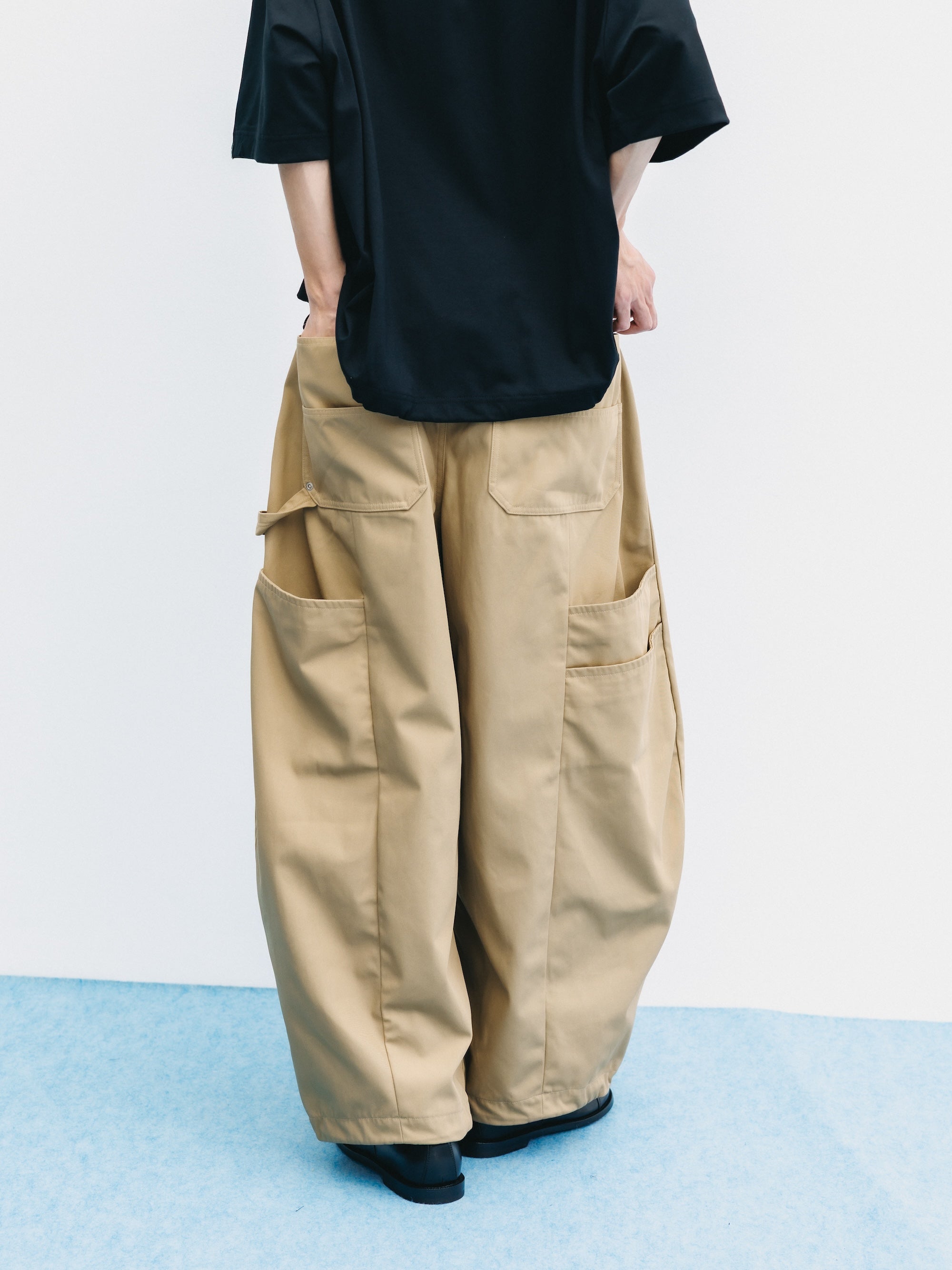 【5.16 SAT 20:00- IN STOCK】T/C GABARDINE CITY MASSIVE UTILITY PANTS (BEIGE)