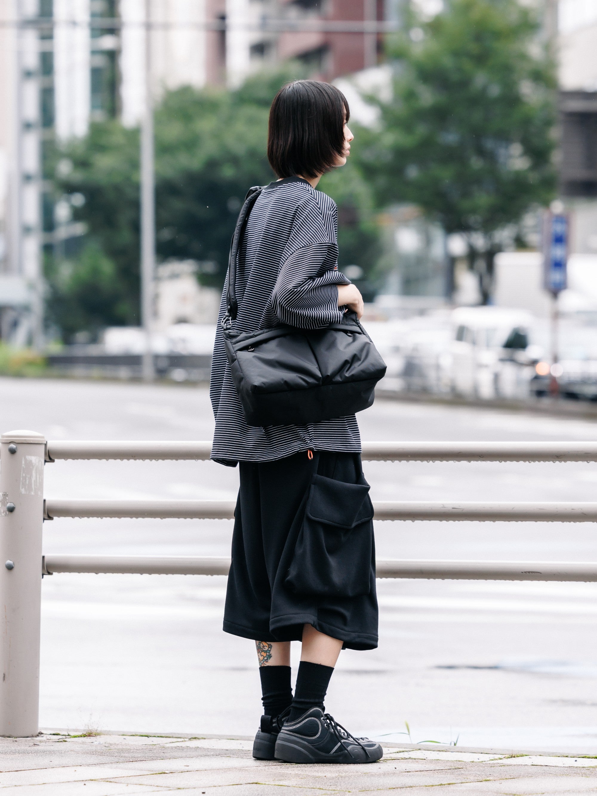 【7.15 WED 20:00- IN STOCK】CITY MILITARY SWEAT HALF PANTS 001 (BLACK)