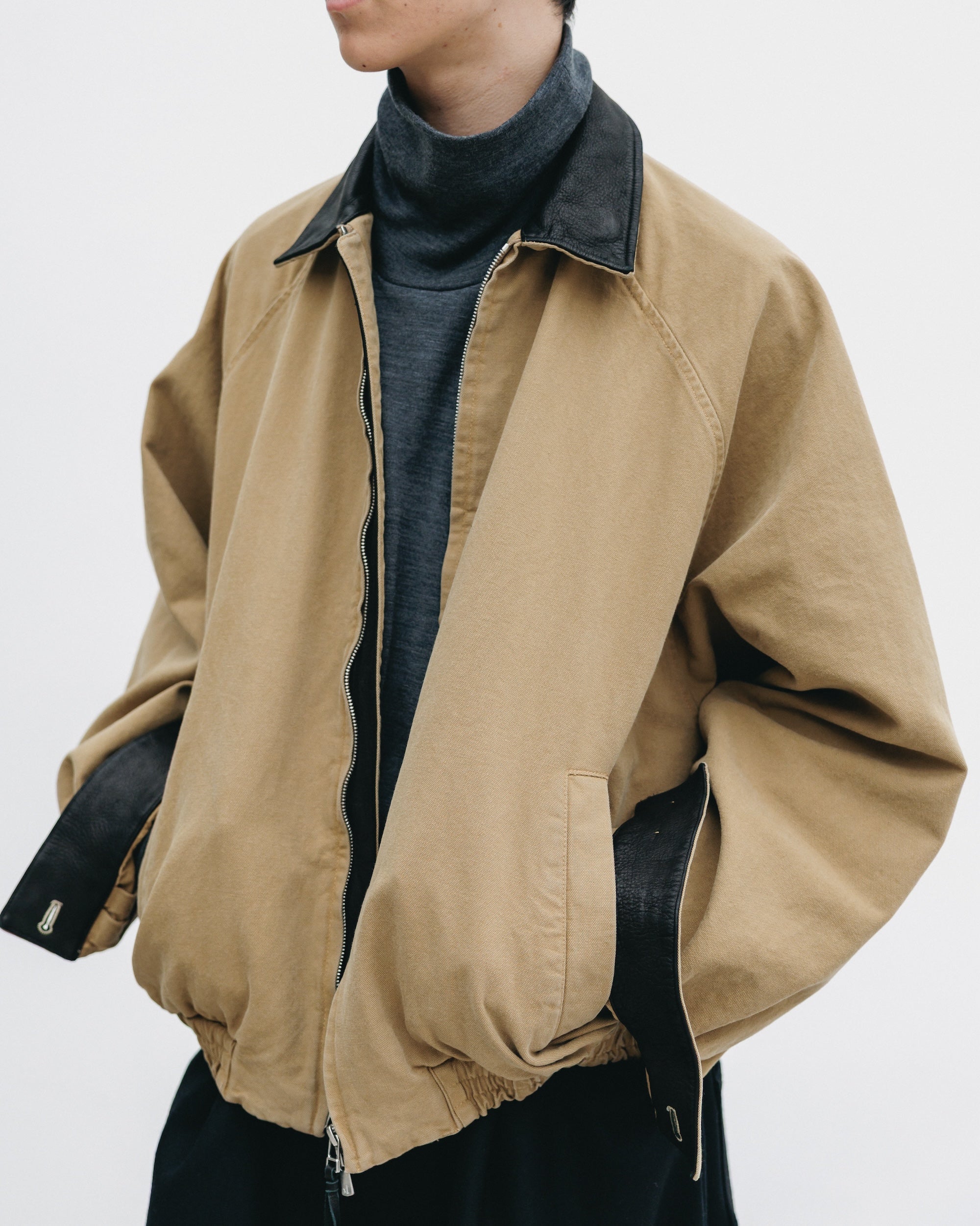 VINTAGE DYED DUCK CITY UTILITY JACKET (BEIGE)