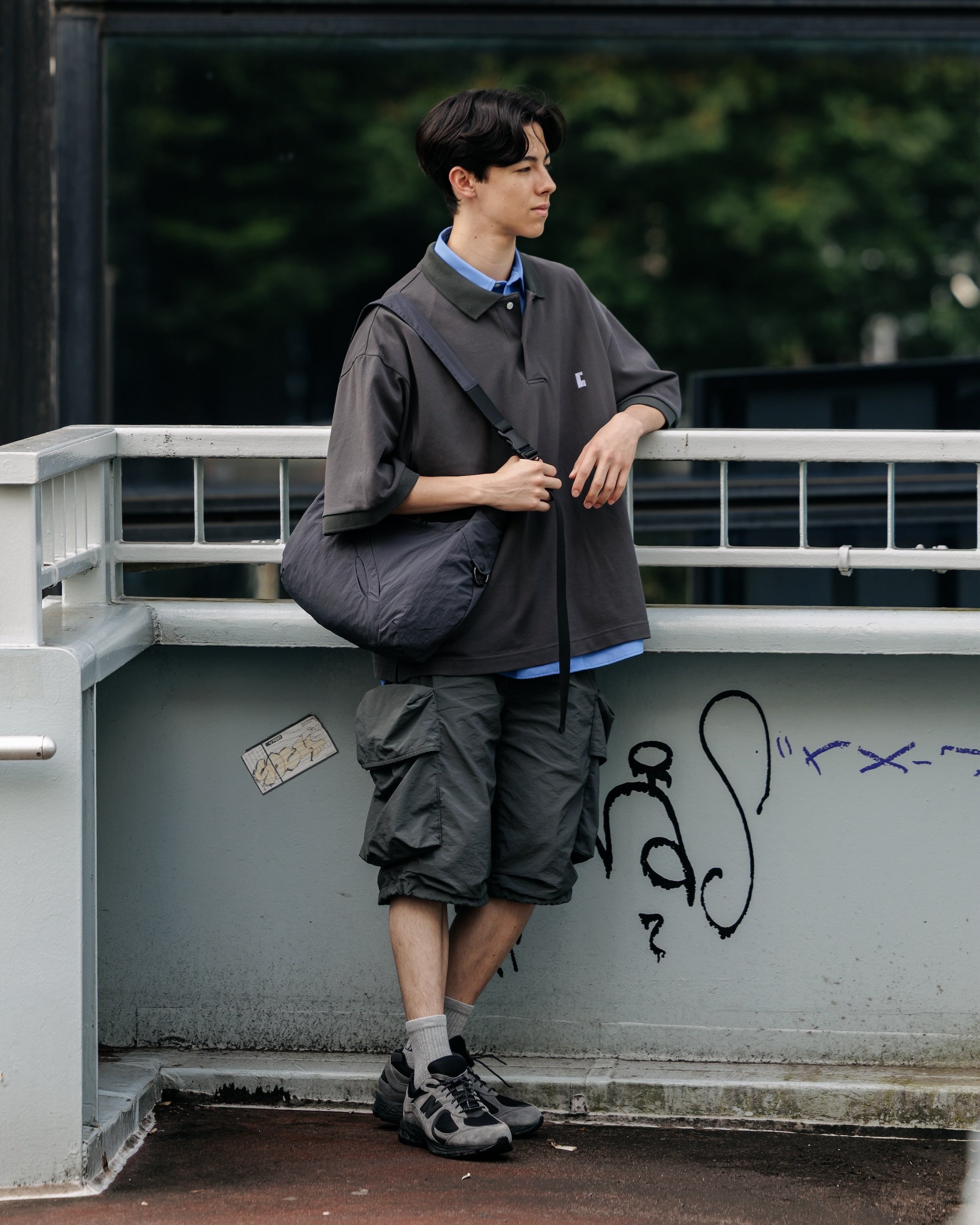 CITY S/S POLO SHIRT (CHARCOAL)