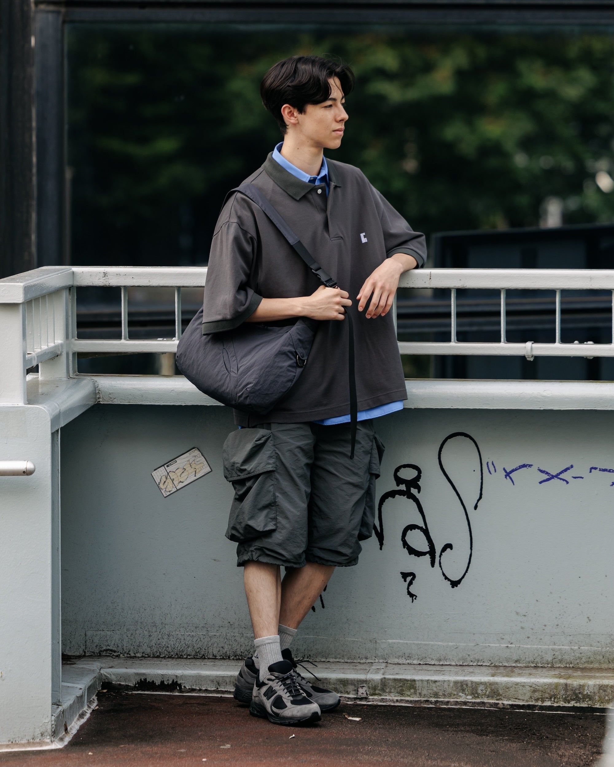 【6.25 WED 20:00- IN STOCK】VINTAGE WASHED CITY MILITARY HALF PANTS 002 (FADE BLACK)