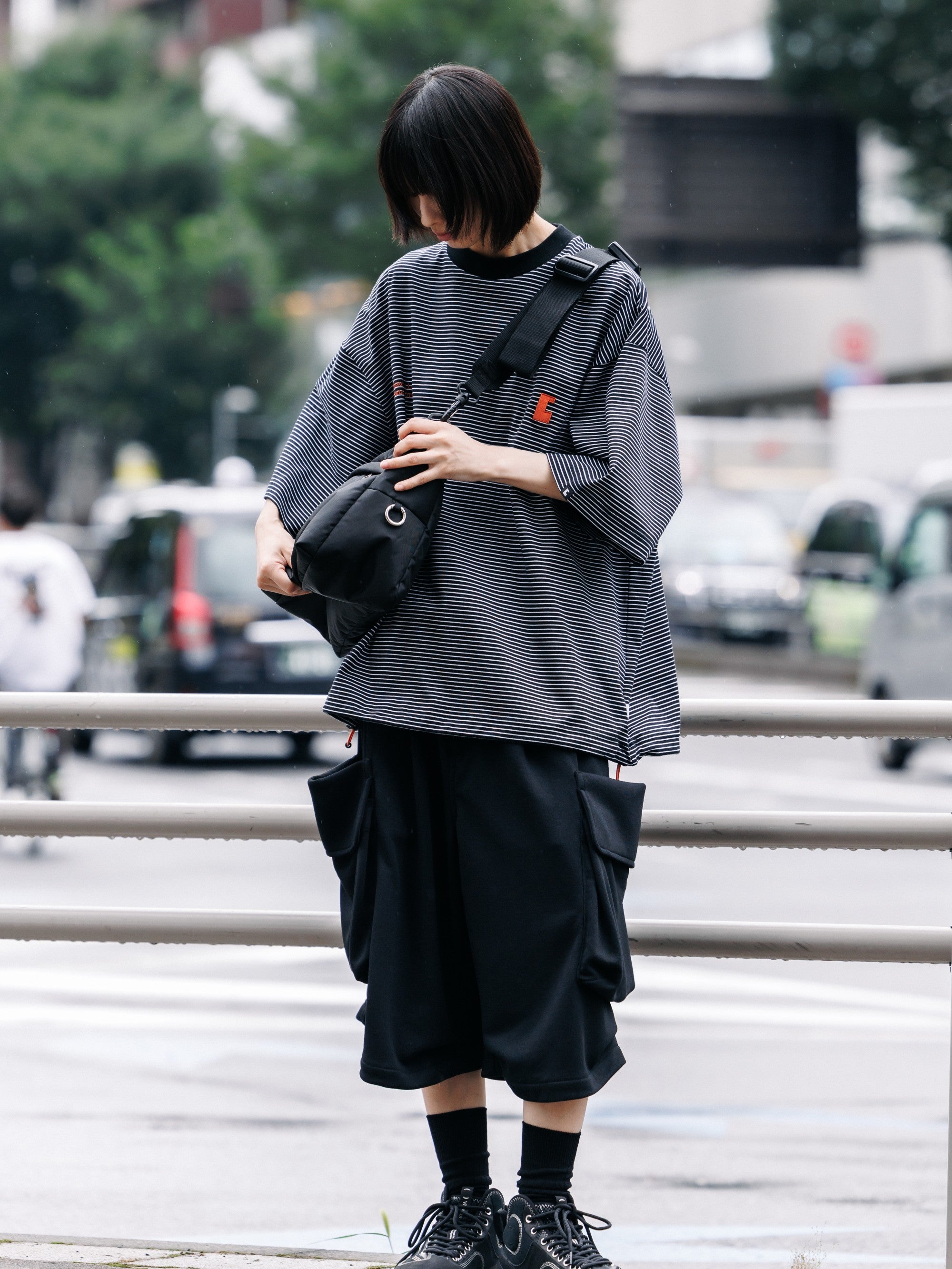 【7.15 WED 20:00- IN STOCK】CITY MILITARY SWEAT HALF PANTS 001 (BLACK)