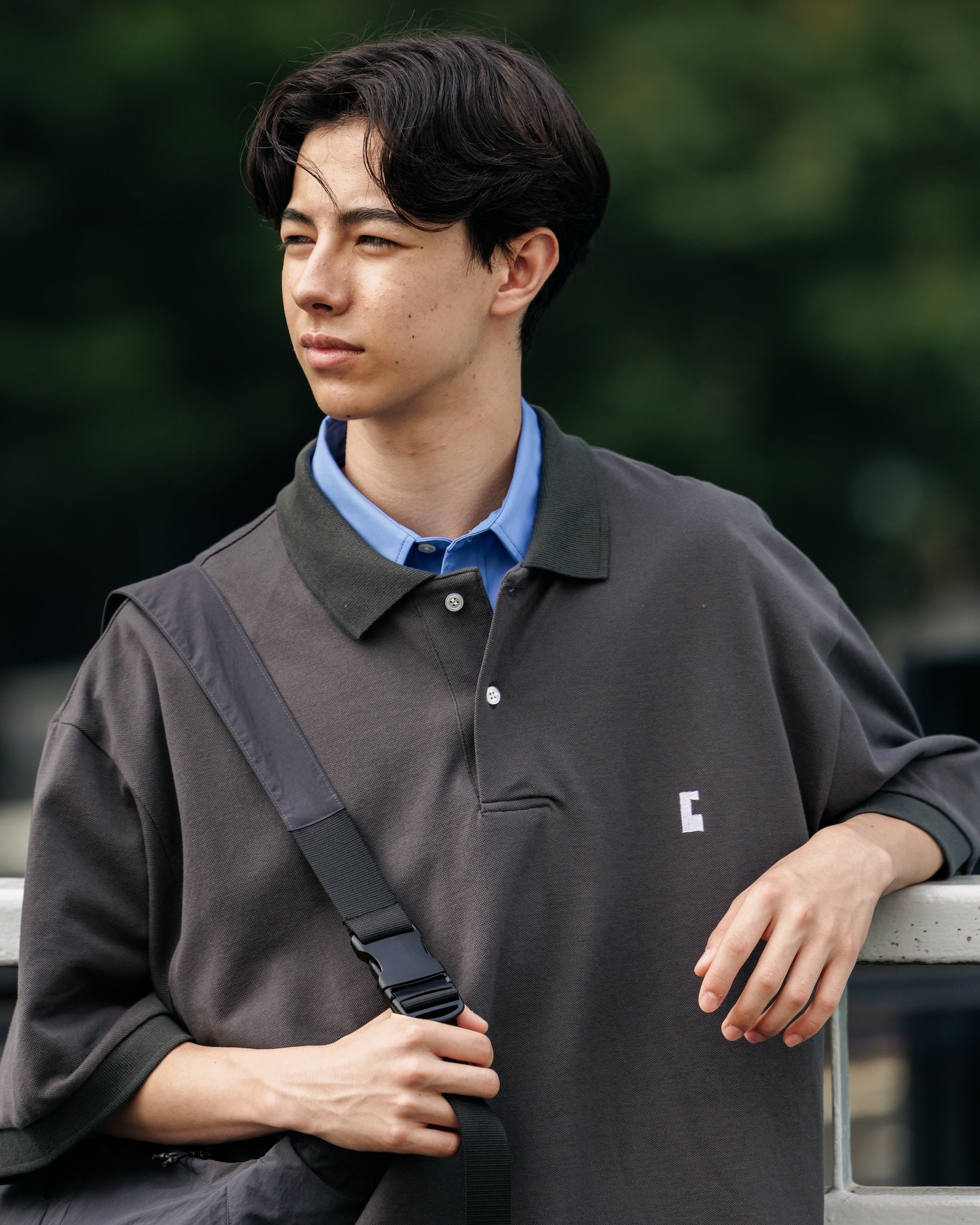 CITY S/S POLO SHIRT (CHARCOAL)