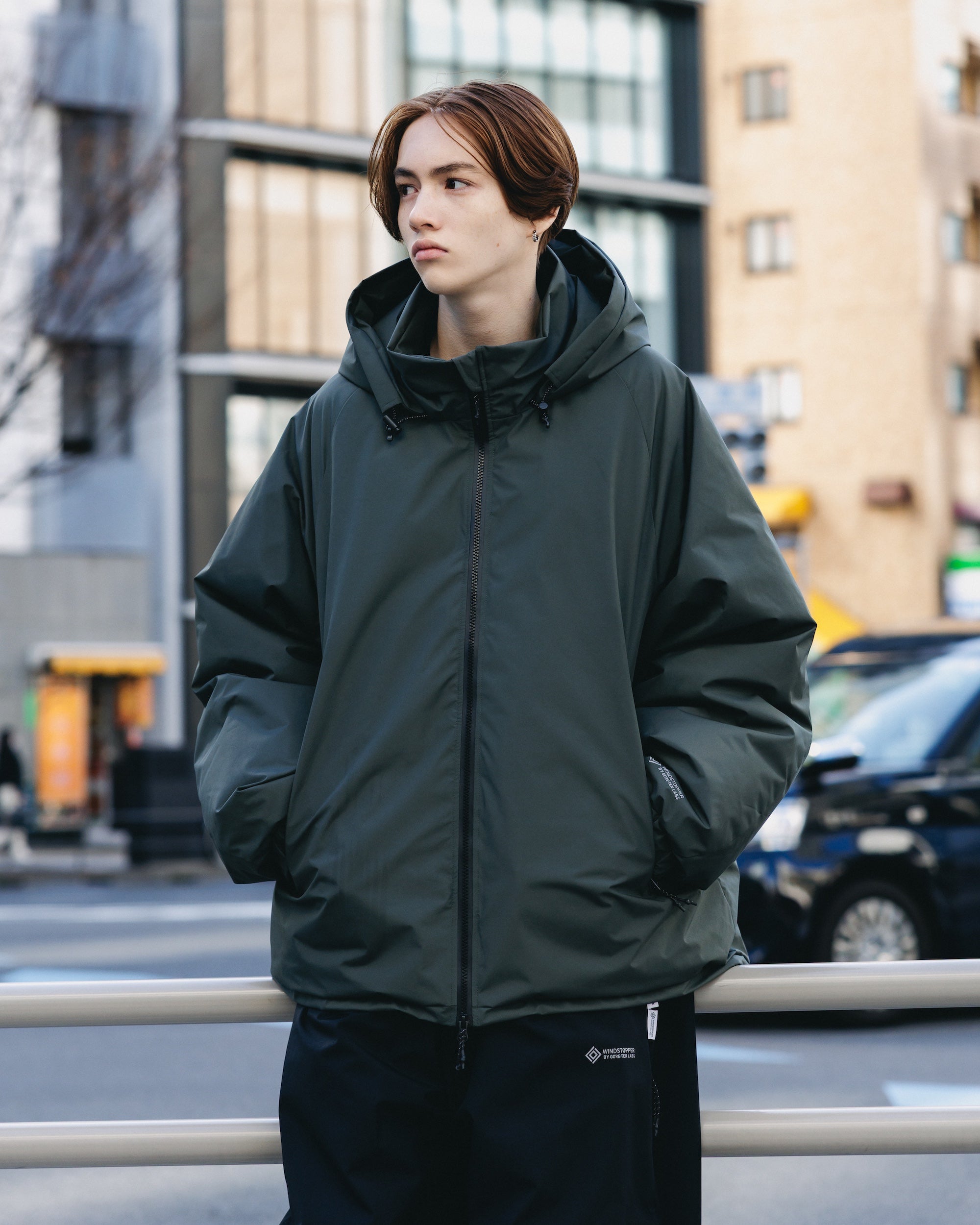 +phenix WINDSTOPPER® by GORE-TEX LABS CITY HAPPY JACKET (ASPHALT GRAY)
