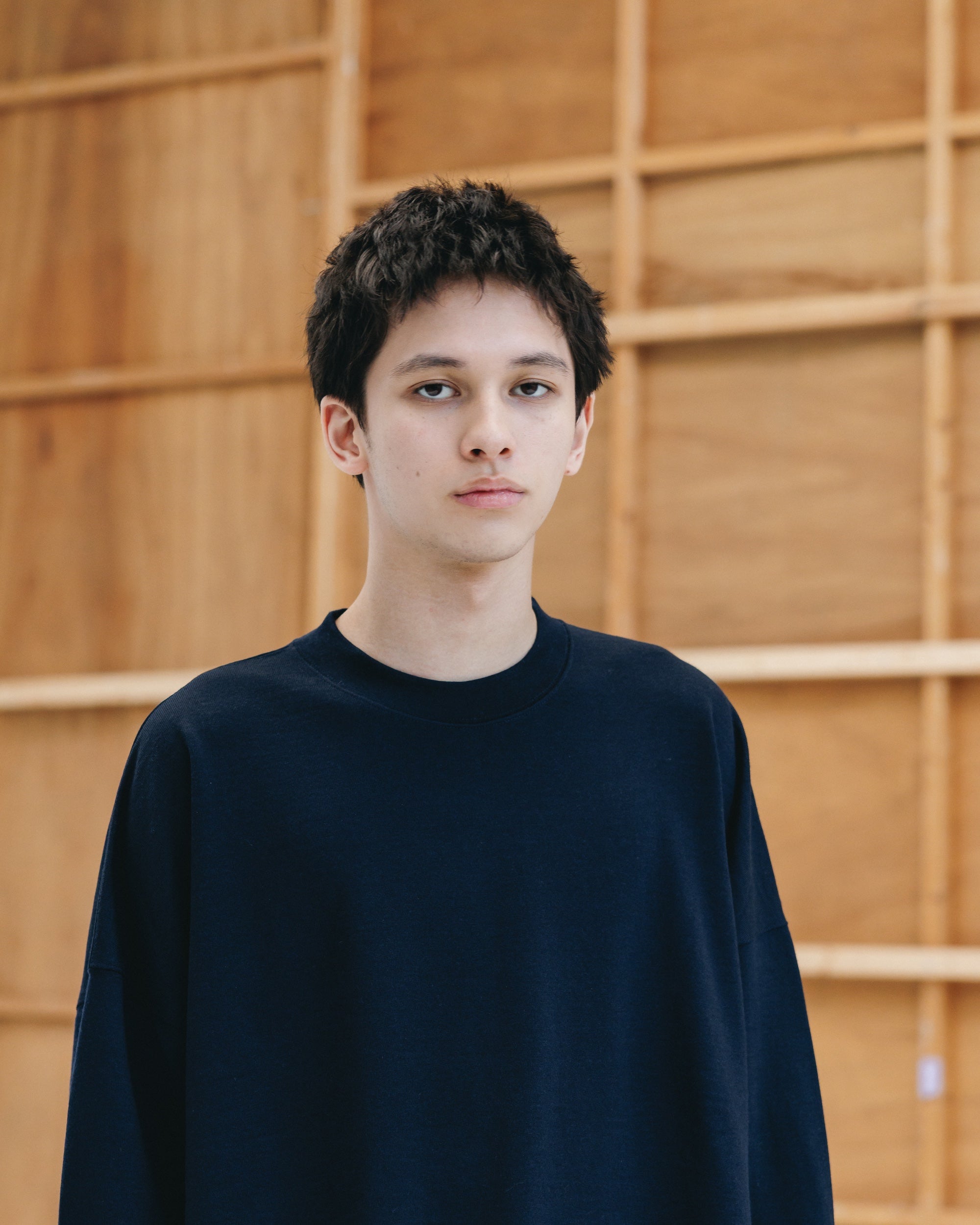 WOOL SWEATSHIRT (NAVY)