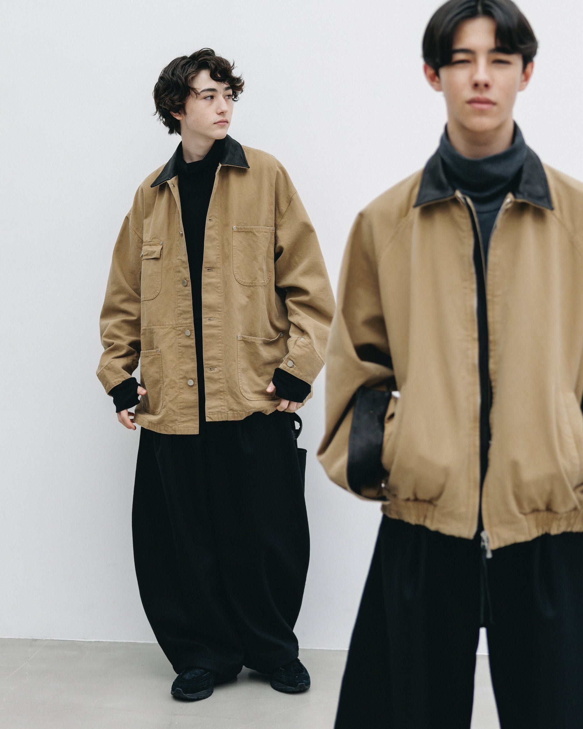 VINTAGE DYED DUCK CITY UTILITY JACKET (BEIGE)