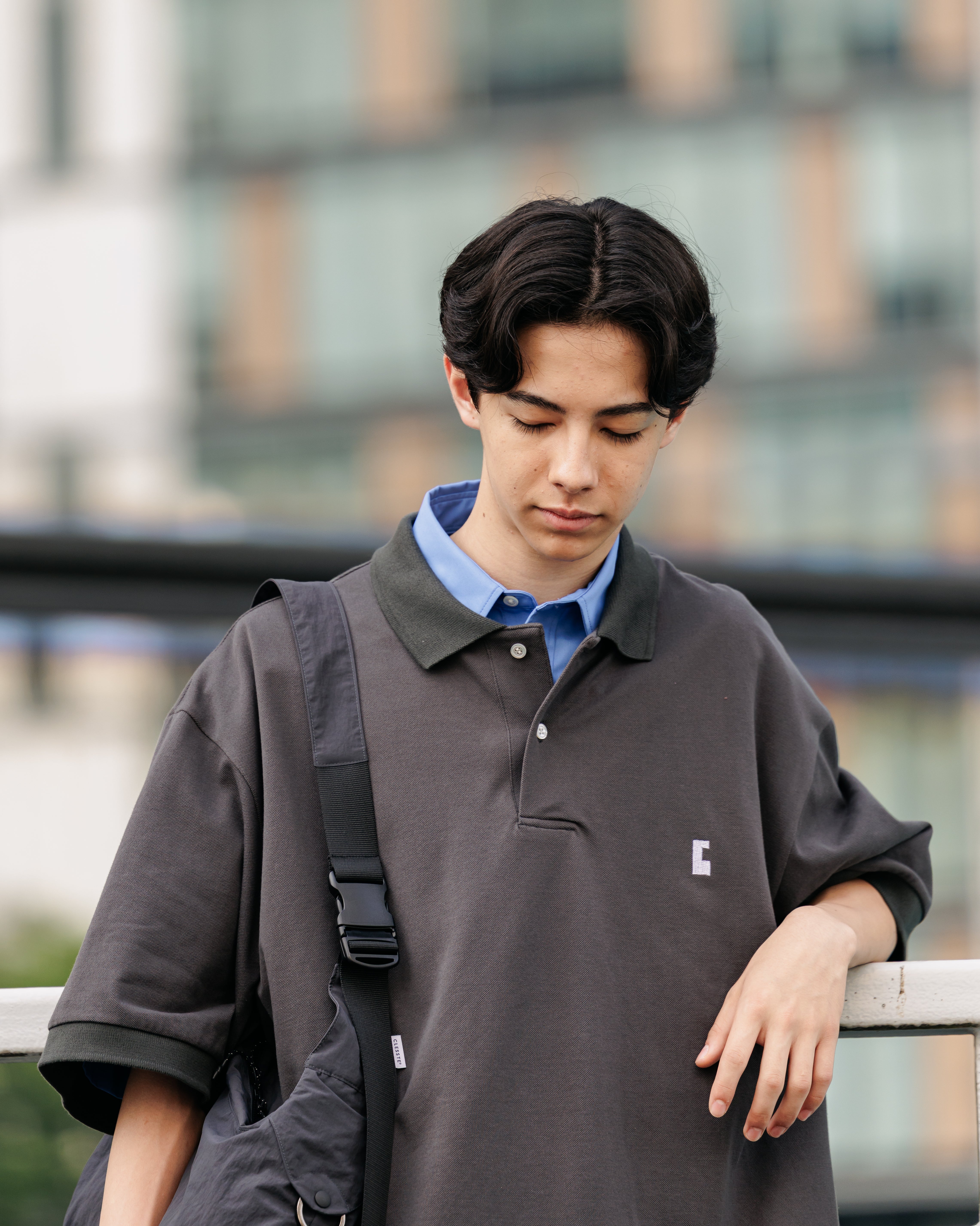 CITY S/S POLO SHIRT (CHARCOAL)