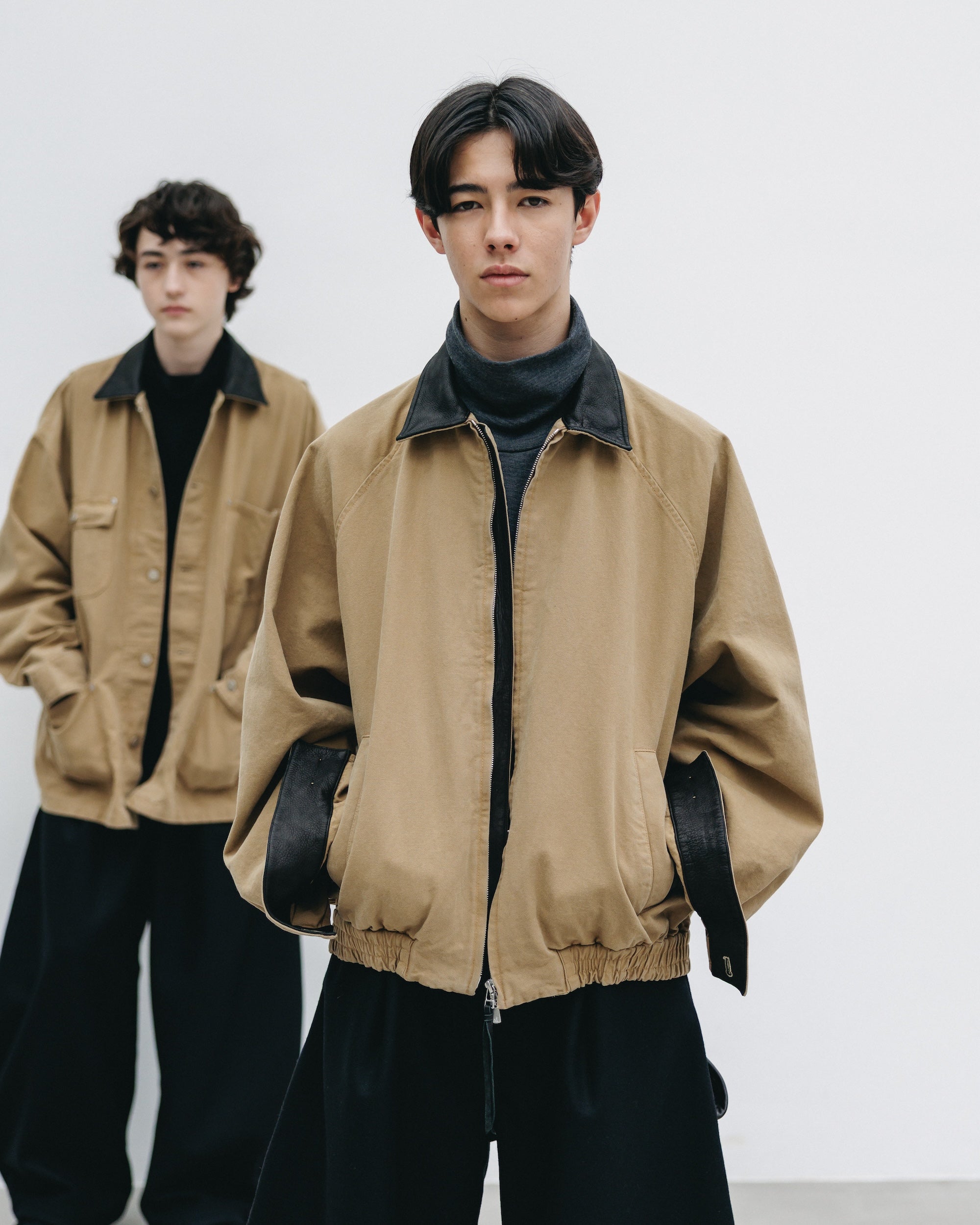 VINTAGE DYED DUCK CITY UTILITY JACKET (BEIGE)