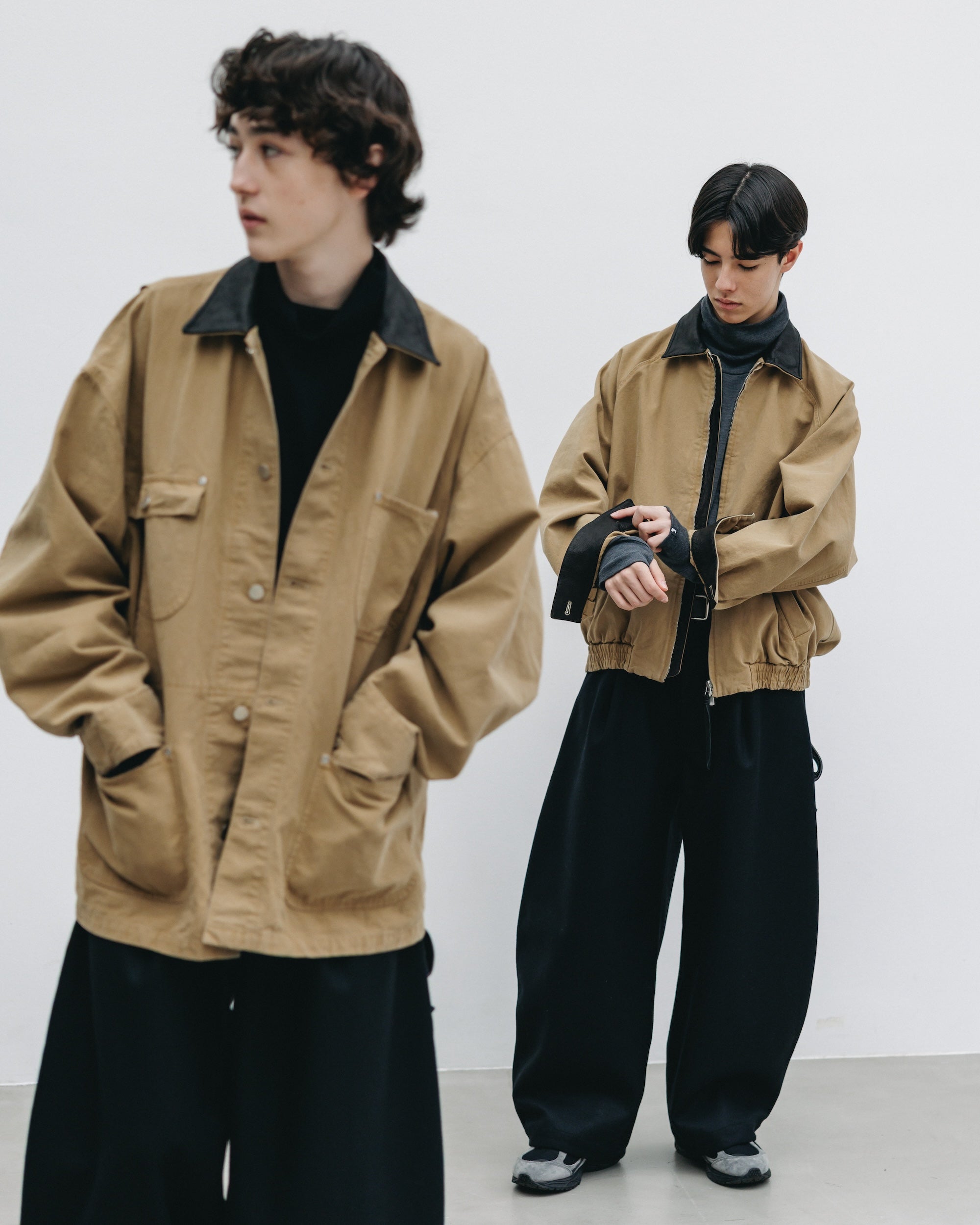 VINTAGE DYED CITY UTILITY COAT (BEIGE)