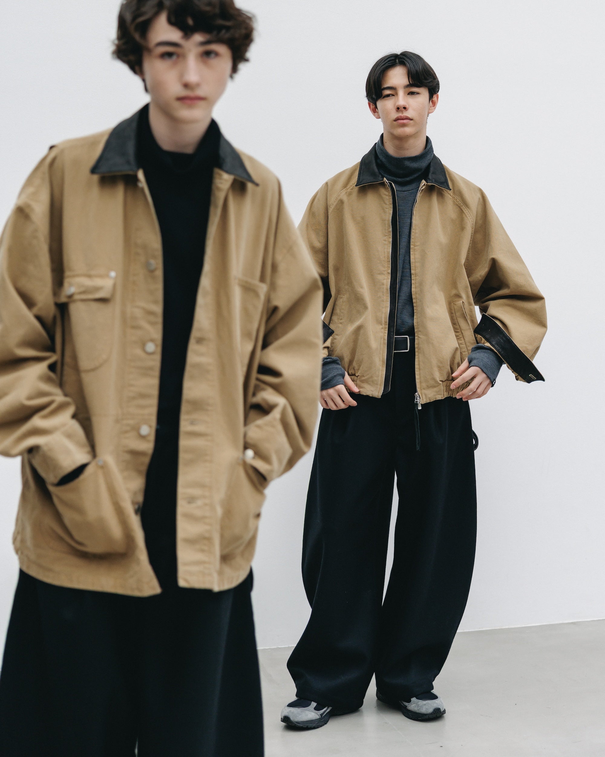 VINTAGE DYED CITY UTILITY COAT (BEIGE)