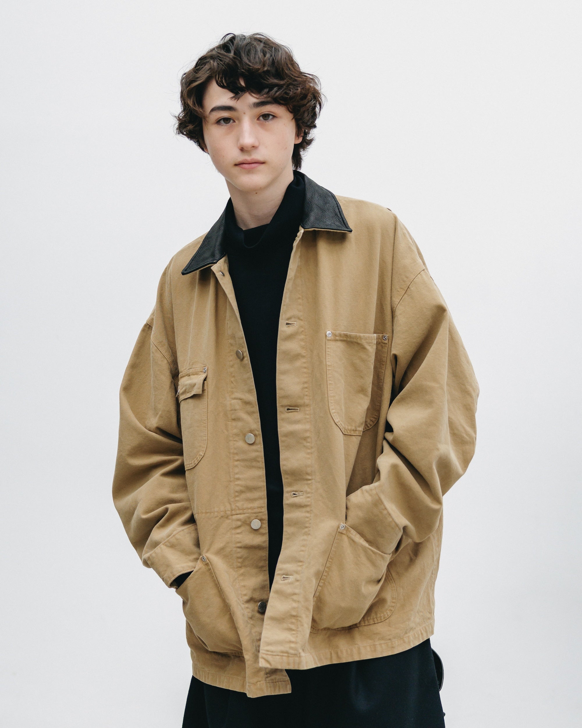VINTAGE DYED CITY UTILITY COAT (BEIGE)