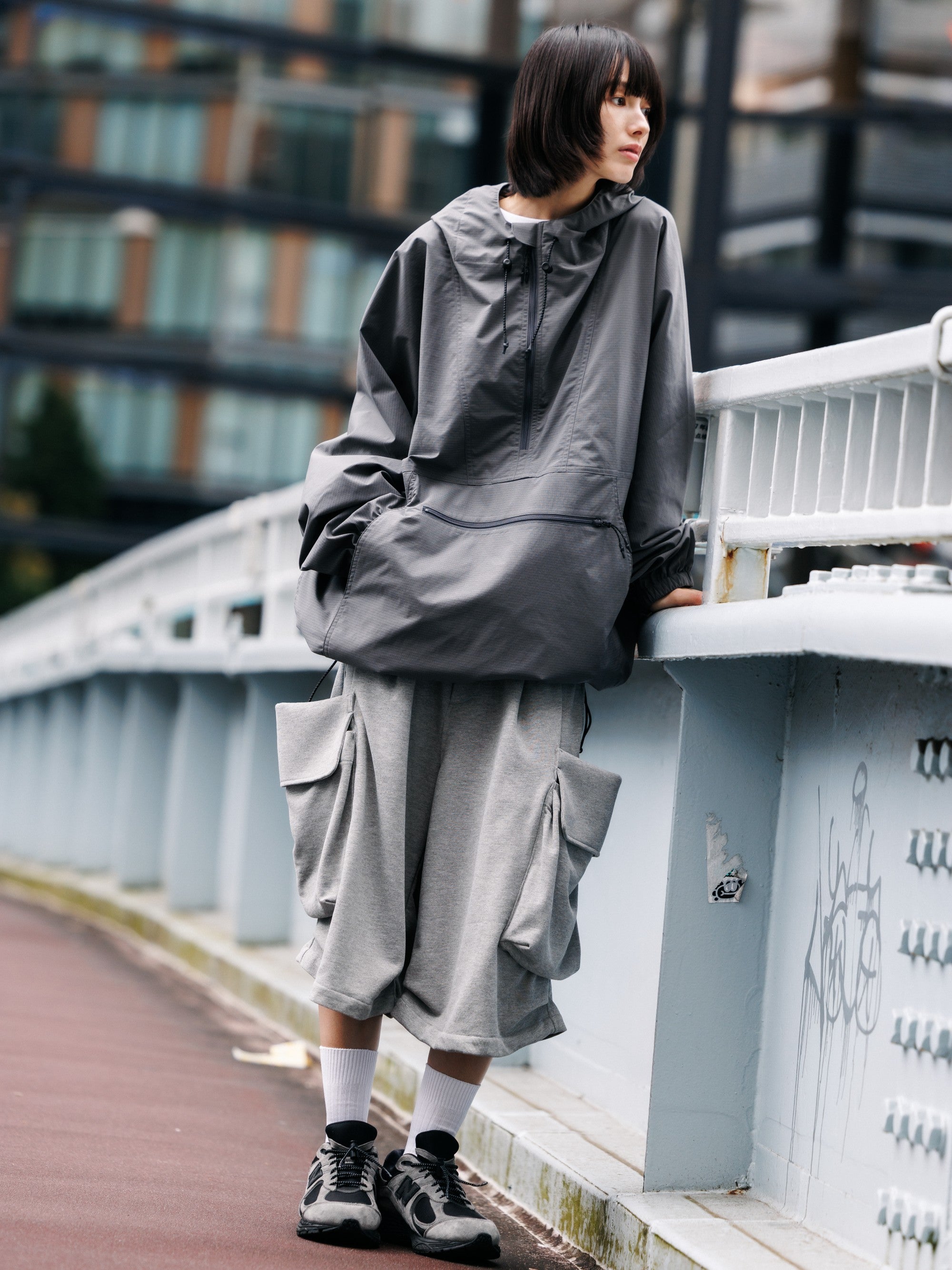【7.15 WED 20:00- IN STOCK】CITY MILITARY SWEAT HALF PANTS 001 (GRAY)