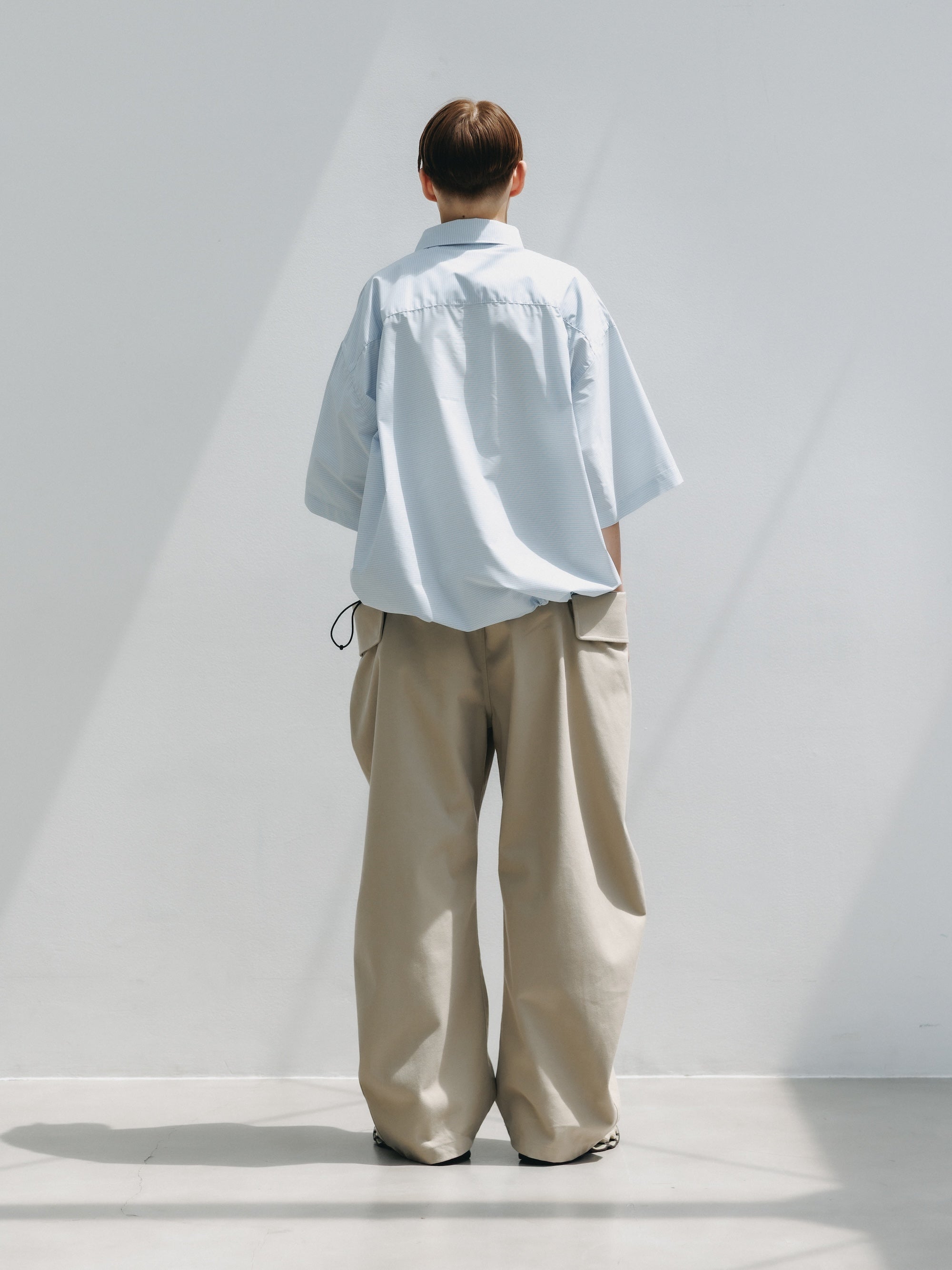 【4.25 SAT 20:00- IN STOCK】MINI PLAID S/S PULLOVER SHIRT (BLUE)